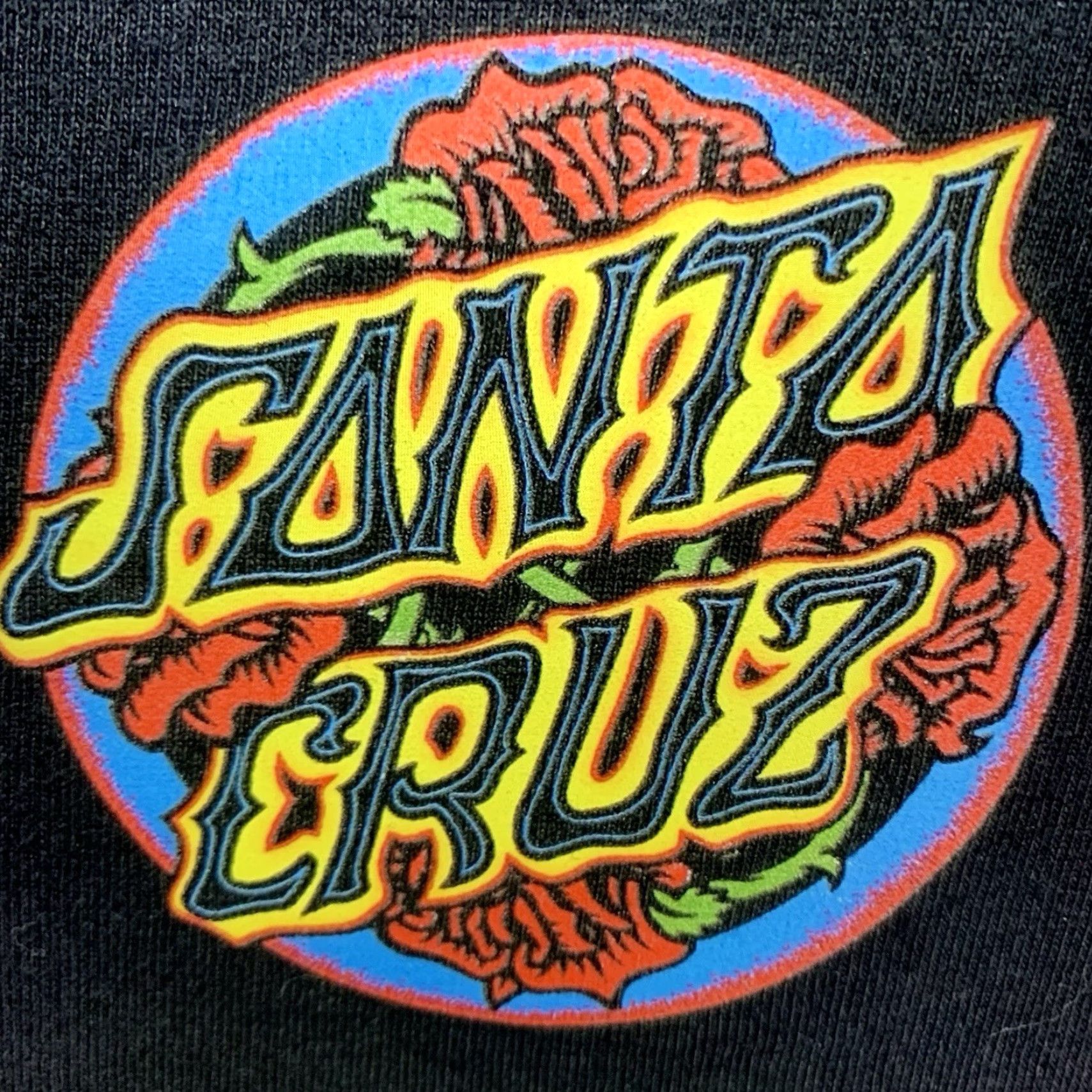 Vintage VINTAGE Santa Cruz Skateboard T-Shirt Men Large Black Roses Graphic 80s 90s California Retro Size US L / EU 52-54 / 3 - 5 Thumbnail