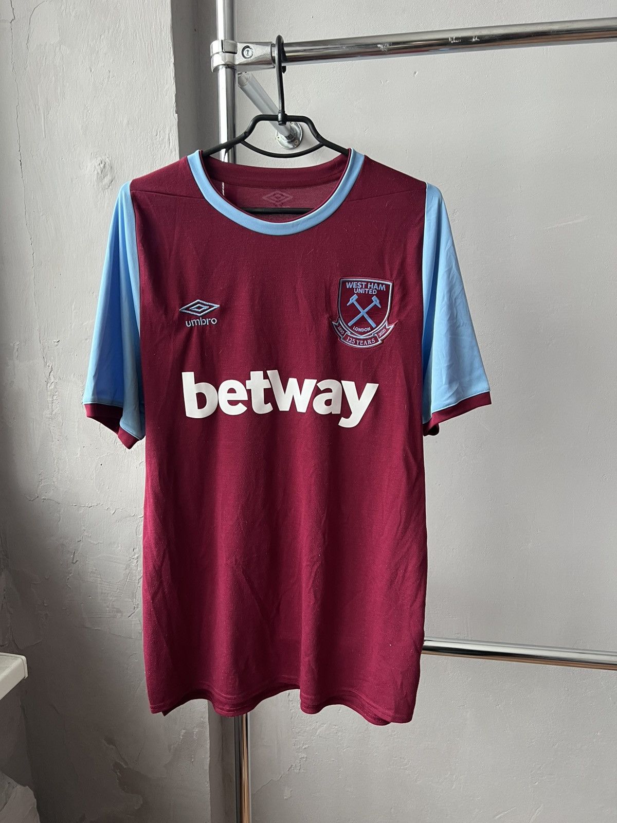 Umbro 2020/21 WEST HAM UNITED 125 Years SOCCER JERSEY SHIRT UMBRO Size US XL / EU 56 / 4 - 2 Thumbnail