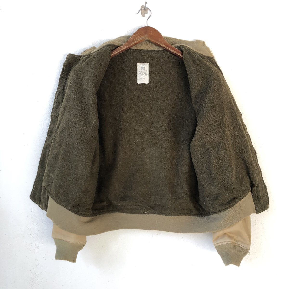 Alpha Industries × Vintage Alpha Industries Vintage Khakis Combat Jacket Size US S / EU 44-46 / 1 - 14 Thumbnail