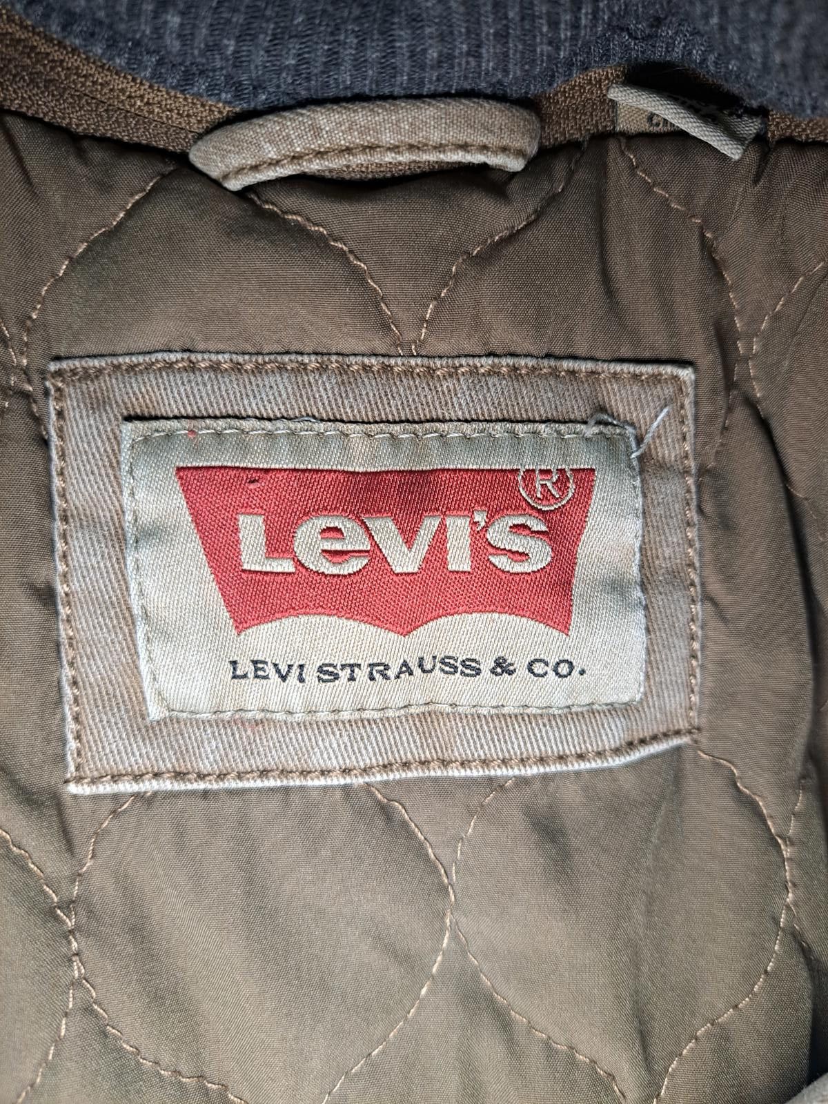 Levi's Levis Denim Jacket Mens Large Green Gray Cotton Hoodie Size US L / EU 52-54 / 3 - 2 Thumbnail