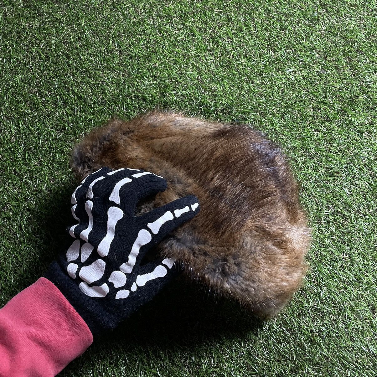 Vintage Vintage Y2K Fuzzy Mohair Beanie Skeleton Hand Alt Goth OS Size ONE SIZE - 1 Thumbnail