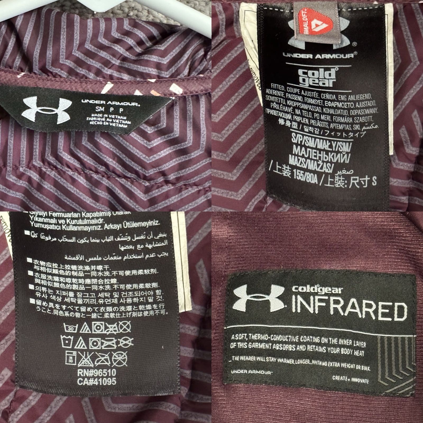 Under Armour Under Armour Jacket Womens S Purple Coldgear Infrared Winter Fitted Warm} Size S / US 4 / IT 40 - 9 Thumbnail