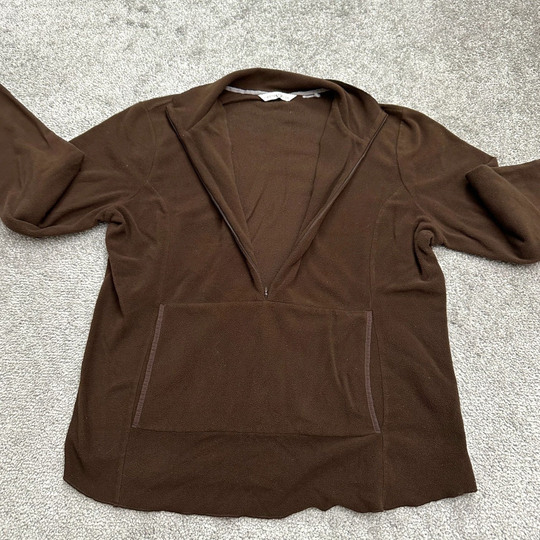 Cutter & Buck Cutter & Buck Lightweight 1/2 Zip Fleece Jacket Womens Large Brown Outdoor Regular Jacket Women L Brown All Seasons Pockets” Size L / US 10 / IT 46 - 3 Thumbnail