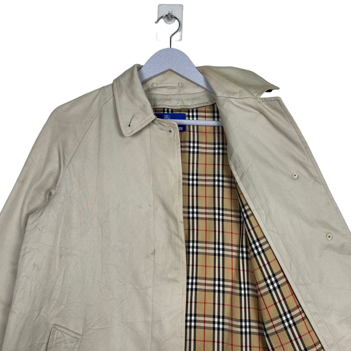 Burberry 🔥 BURBERRY BLUE LABEL NOVA CHECK TRENCH COAT Size M / US 6-8 / IT 42-44 - 10 Thumbnail