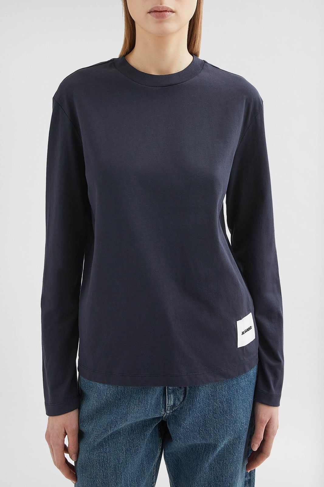 Jil Sander Jil Sander Womens Blue Long Sleeve T-Shirt RRP €410 Size S / US 4 / IT 40 - 2 Thumbnail
