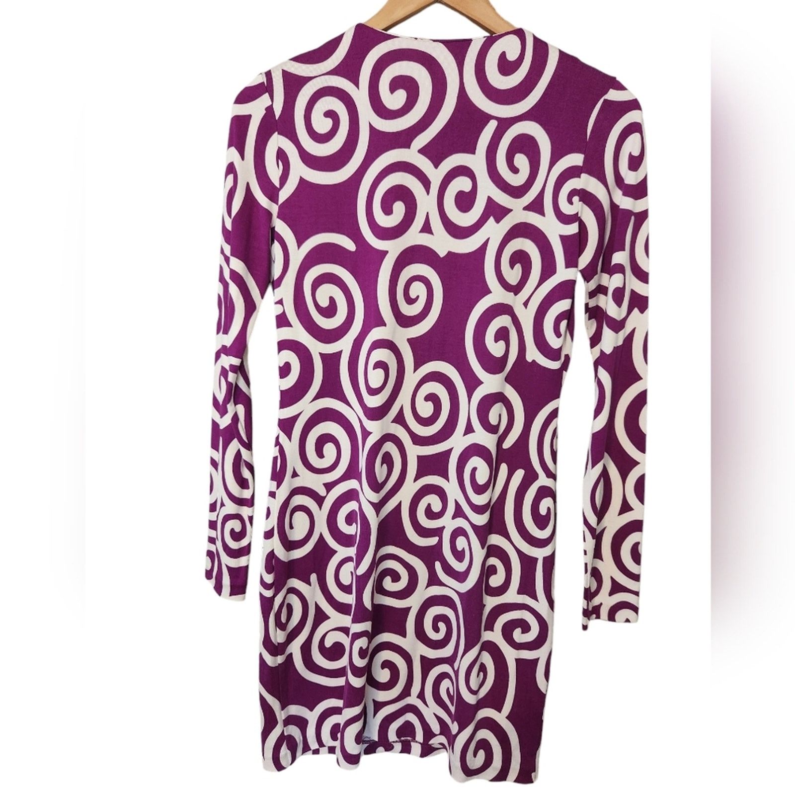 Diane von Furstenberg Diane Von Furstenberg Silk Swirl Print Sheath Dress 2 Size XS / US 0-2 / IT 36-38 - 5 Thumbnail
