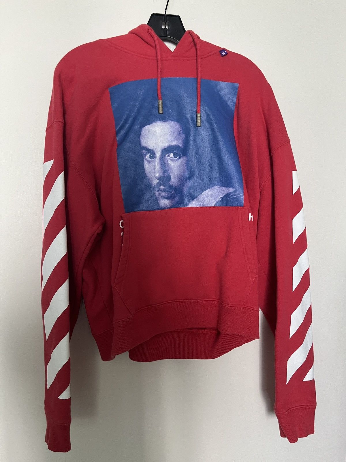 Off White Off White Bernini Hoodie Red Grailed