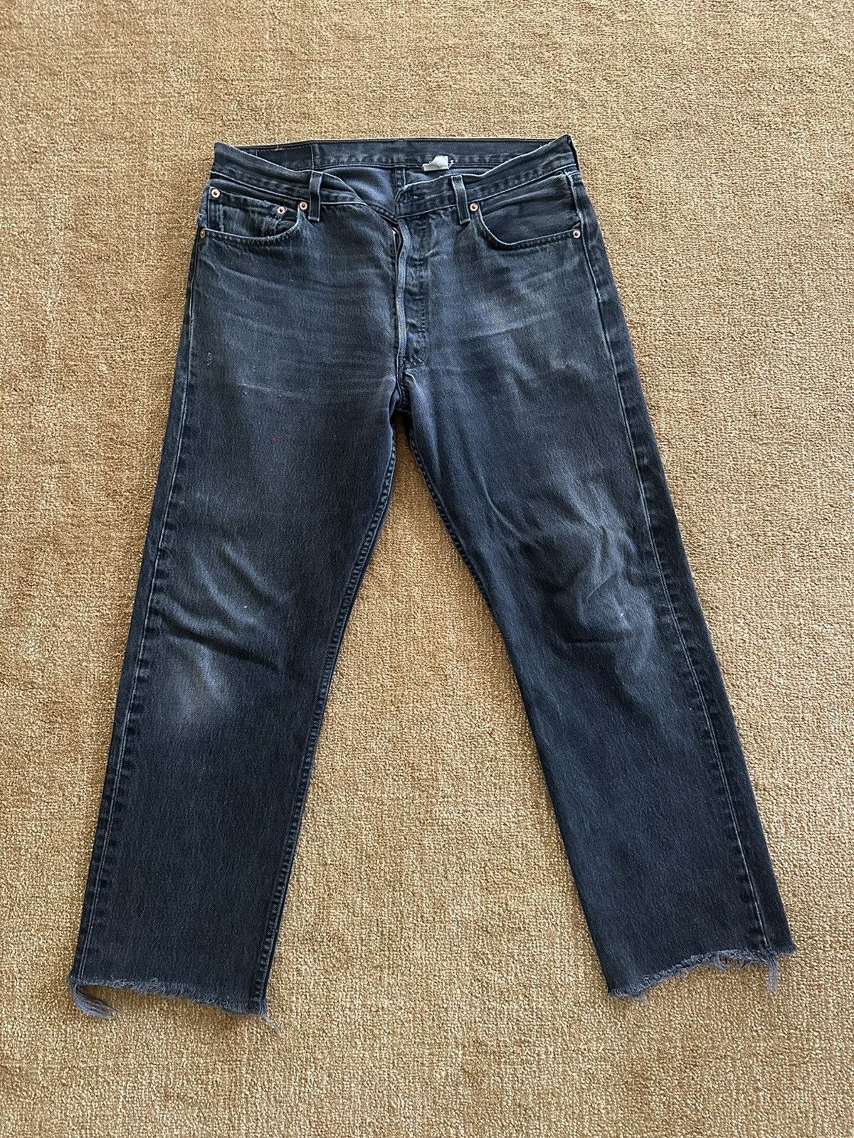 Levi's Vintage Clothing Vintage Levis 501 34x32 raw hem — Stunning Vintage Pair Size US 34 / EU 50 - 1 Thumbnail