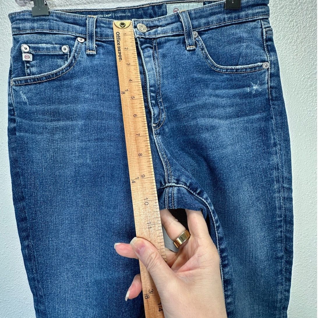 AG Adriano Goldschmied AG-ED Adriano Light Wash Prima Crop Cigarette Leg Jean 30 Size 30" / US 8 / IT 44 - 13 Thumbnail