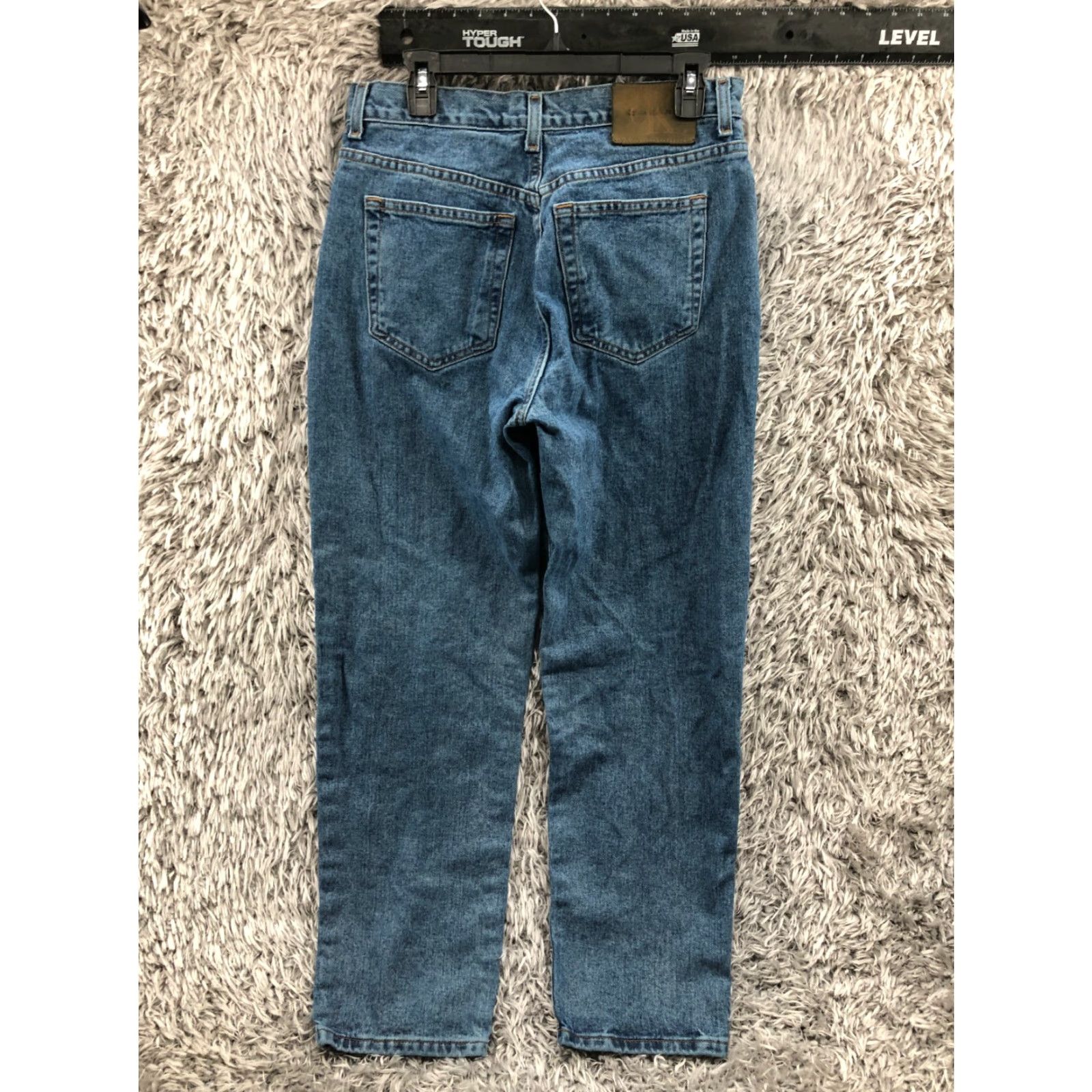 Calvin Klein Calvin Klein High Rise Mom Jeans Womens Blue Stone Wash Size 12 Easy Fit Size 34" / US 12 / IT 48 - 5 Thumbnail