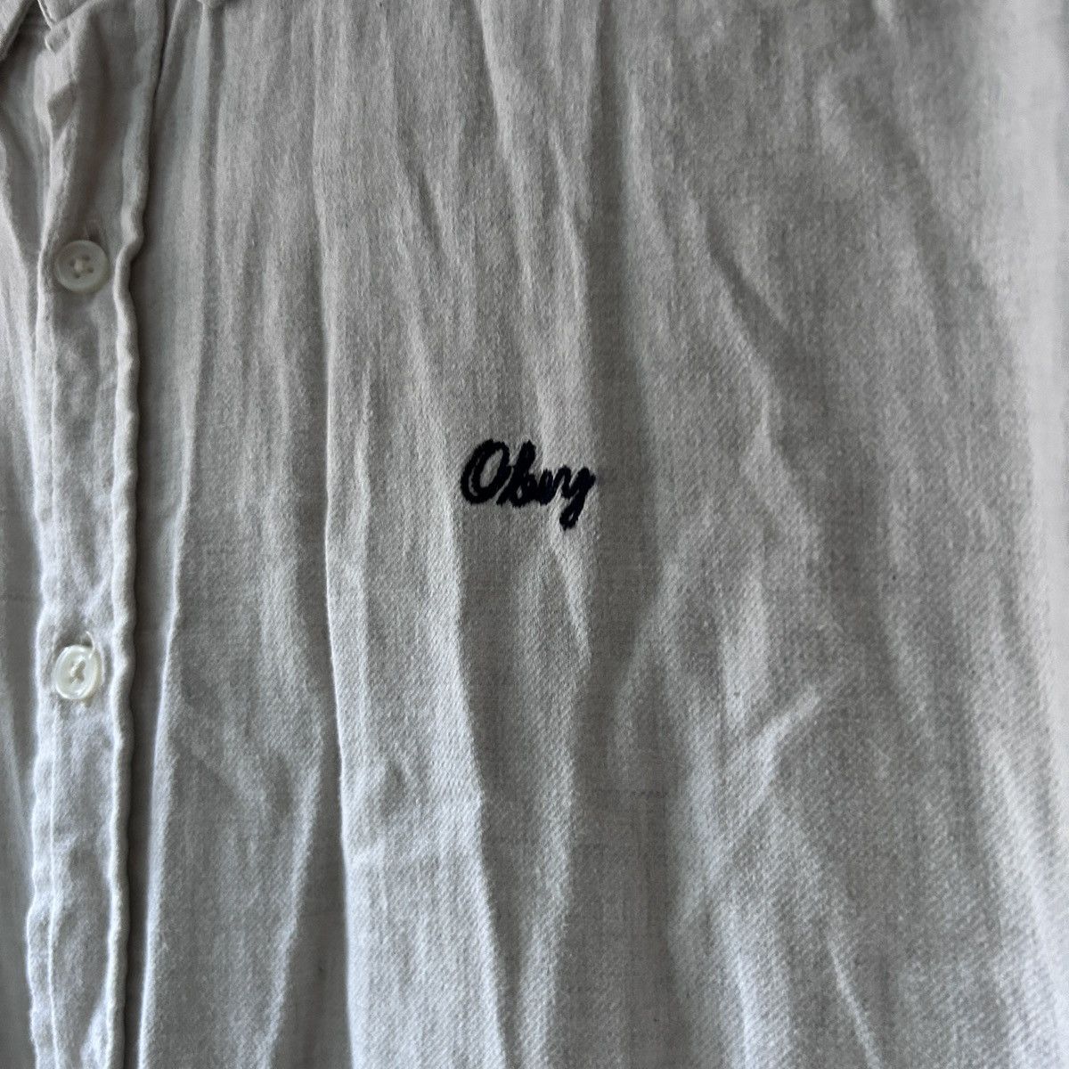 Obey obey cream button down Size US L / EU 52-54 / 3 - 2 Thumbnail