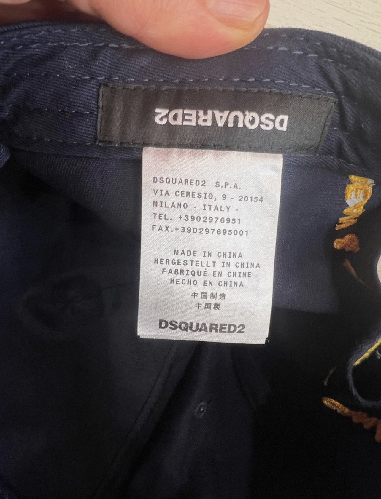 Dsquared2 Dsquared2 Logo Baseball Cap – New w/ Tags Size ONE SIZE - 5 Thumbnail