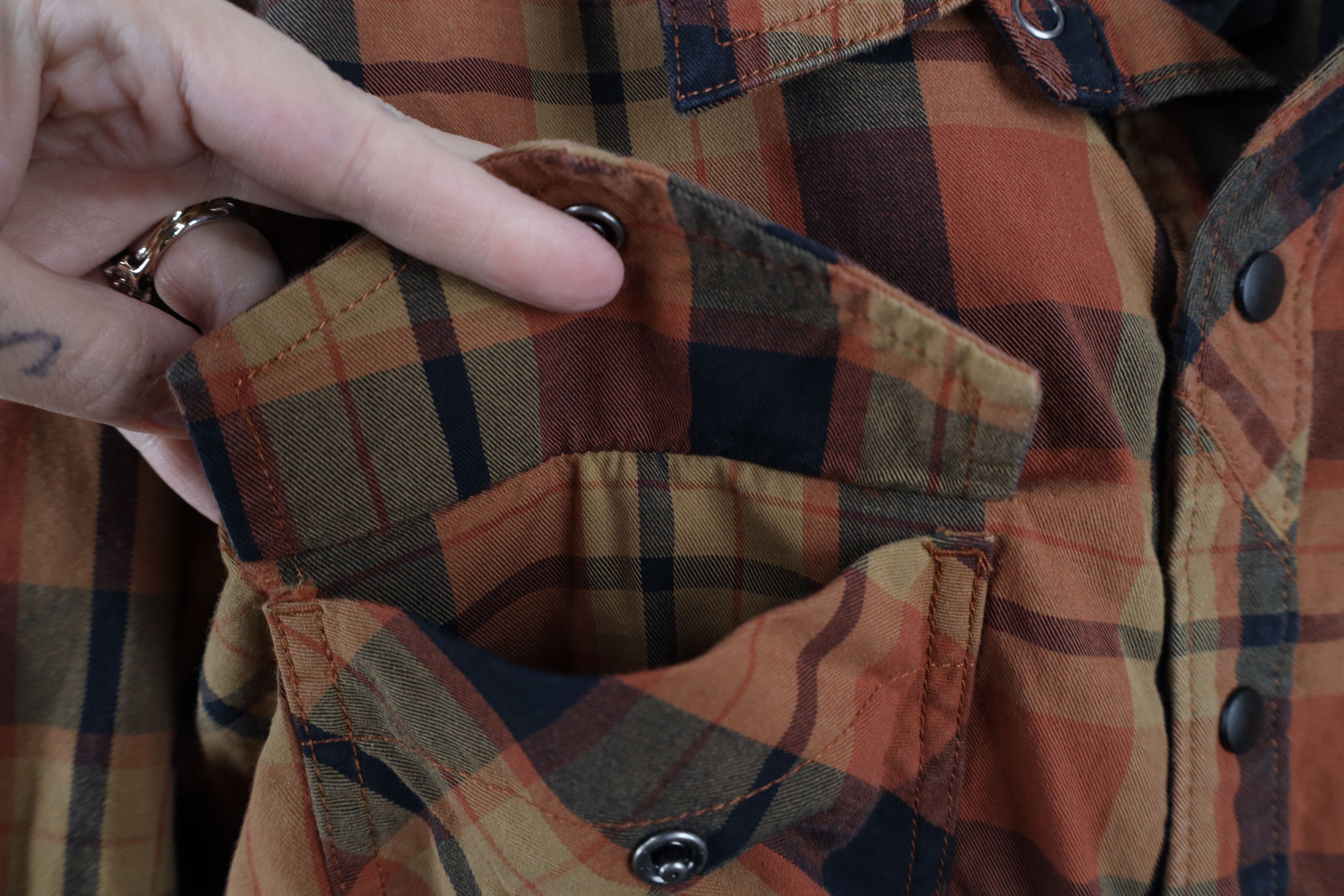 Vintage 5.11 Tactical Series Pocket Flannel Snap Button Shirt Plaid Size US L / EU 52-54 / 3 - 5 Thumbnail