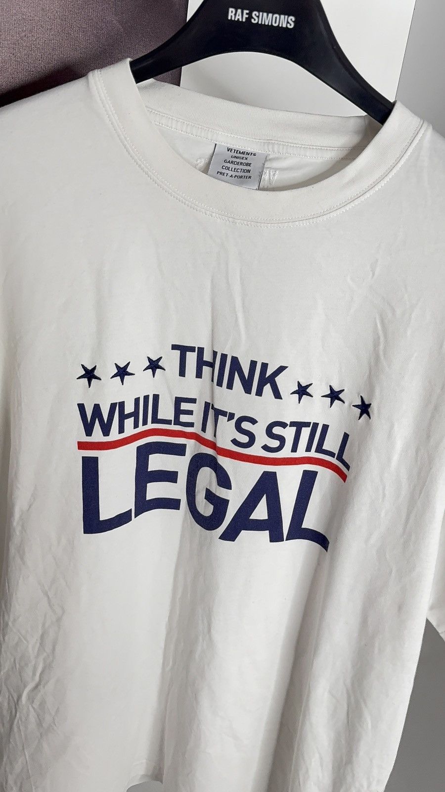 Vetements ✅Vetements Global Intelligence white t-shirt TWSL XL Size US XL / EU 56 / 4 - 3 Thumbnail