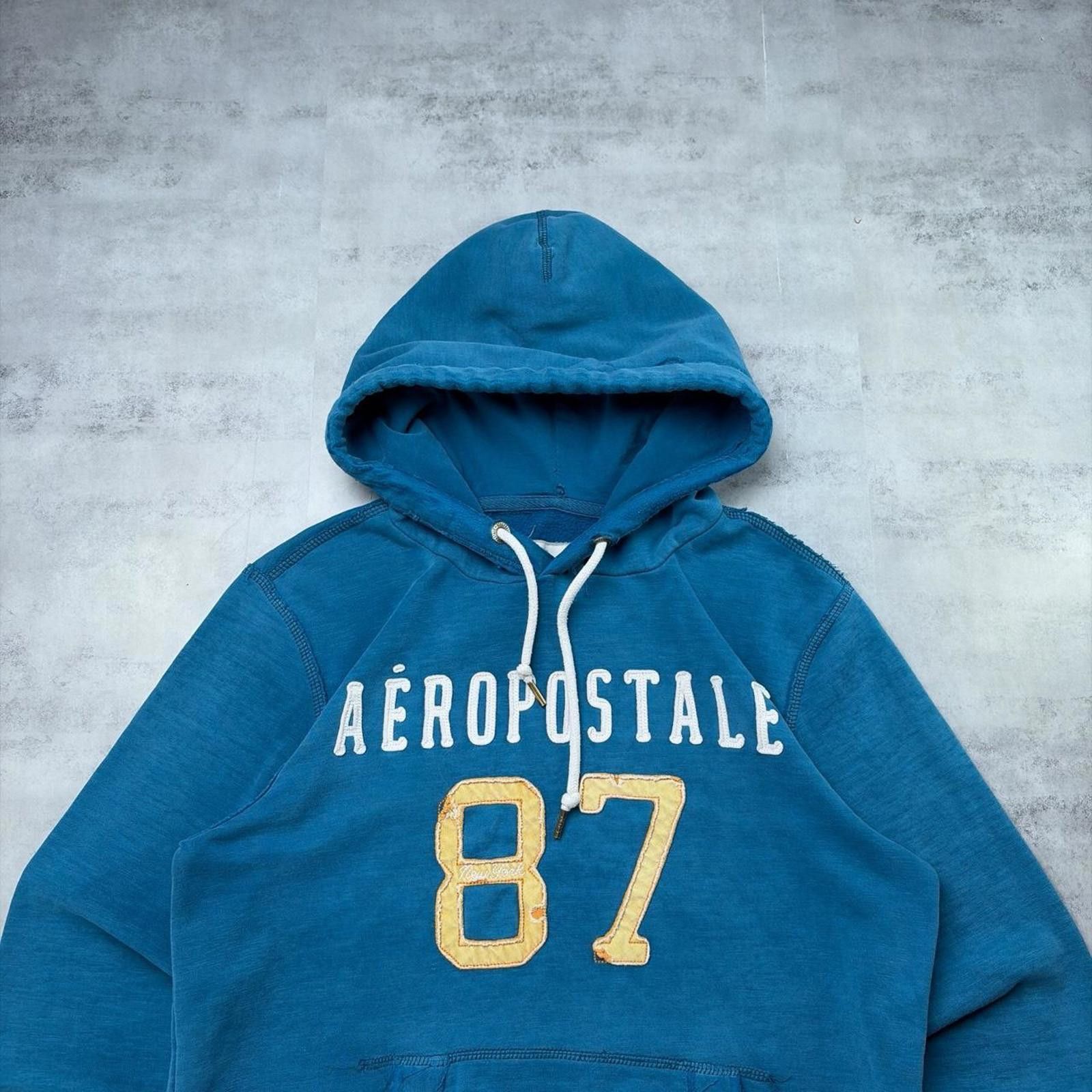 Aeropostale Y2K Blue Aeropostale Grunge Distressed Skater Hoodie Size US S / EU 44-46 / 1 - 3 Thumbnail