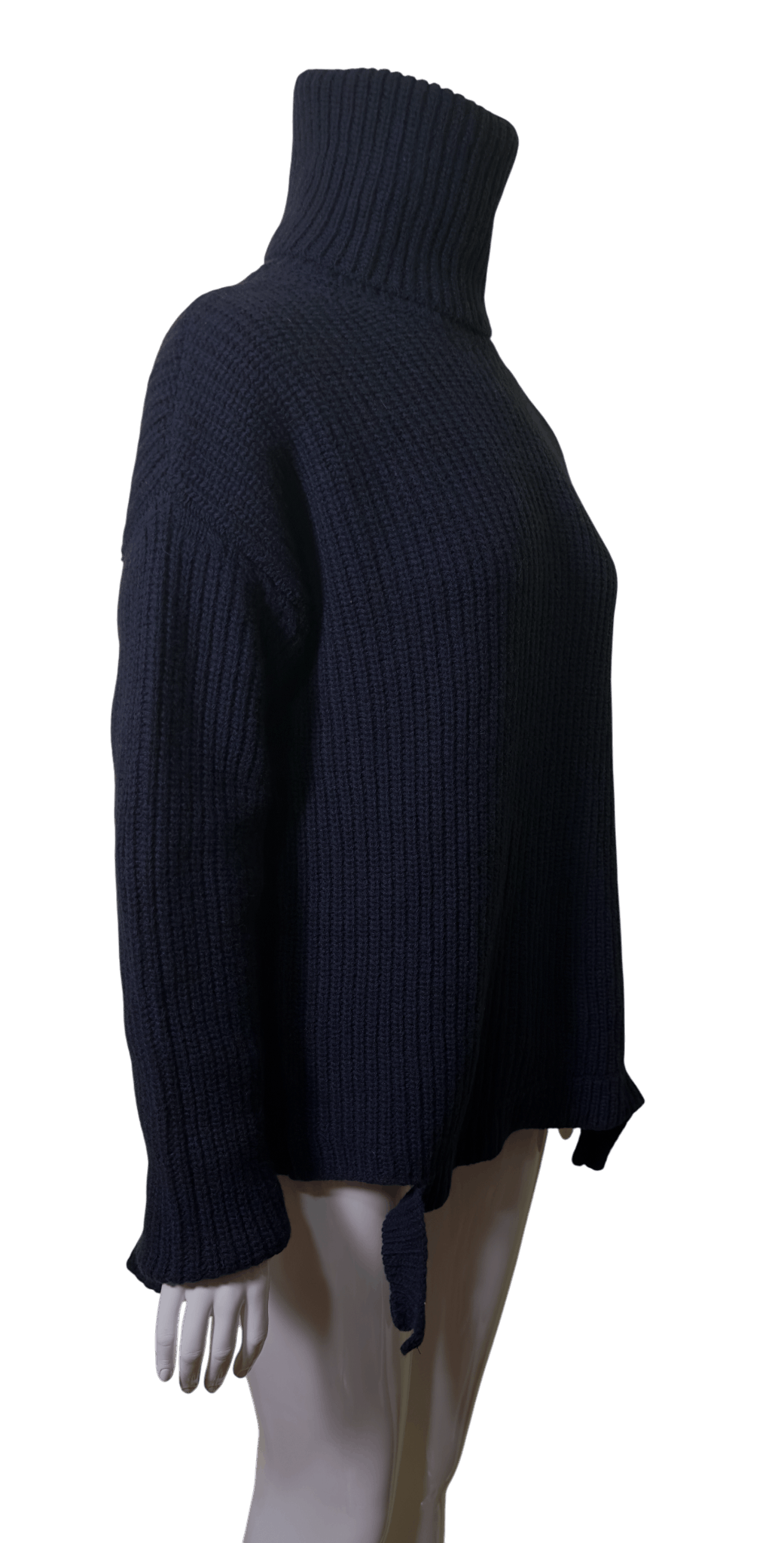 Other Iris & Ink Navy blue wool jumper high neck Size M / US 6-8 / IT 42-44 - 2 Thumbnail