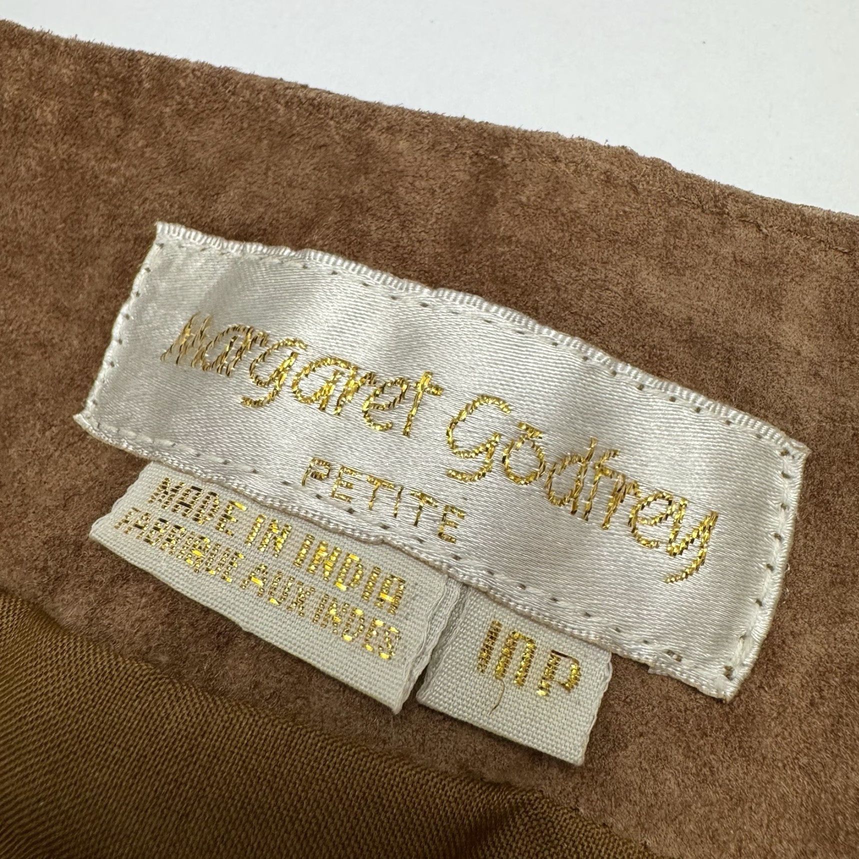 Vintage VINTAGE Margaret Godfrey Skirt A-Line Leather Brown Lined 10P Petite Women Long Size 32" / US 10 / IT 46 - 5 Thumbnail