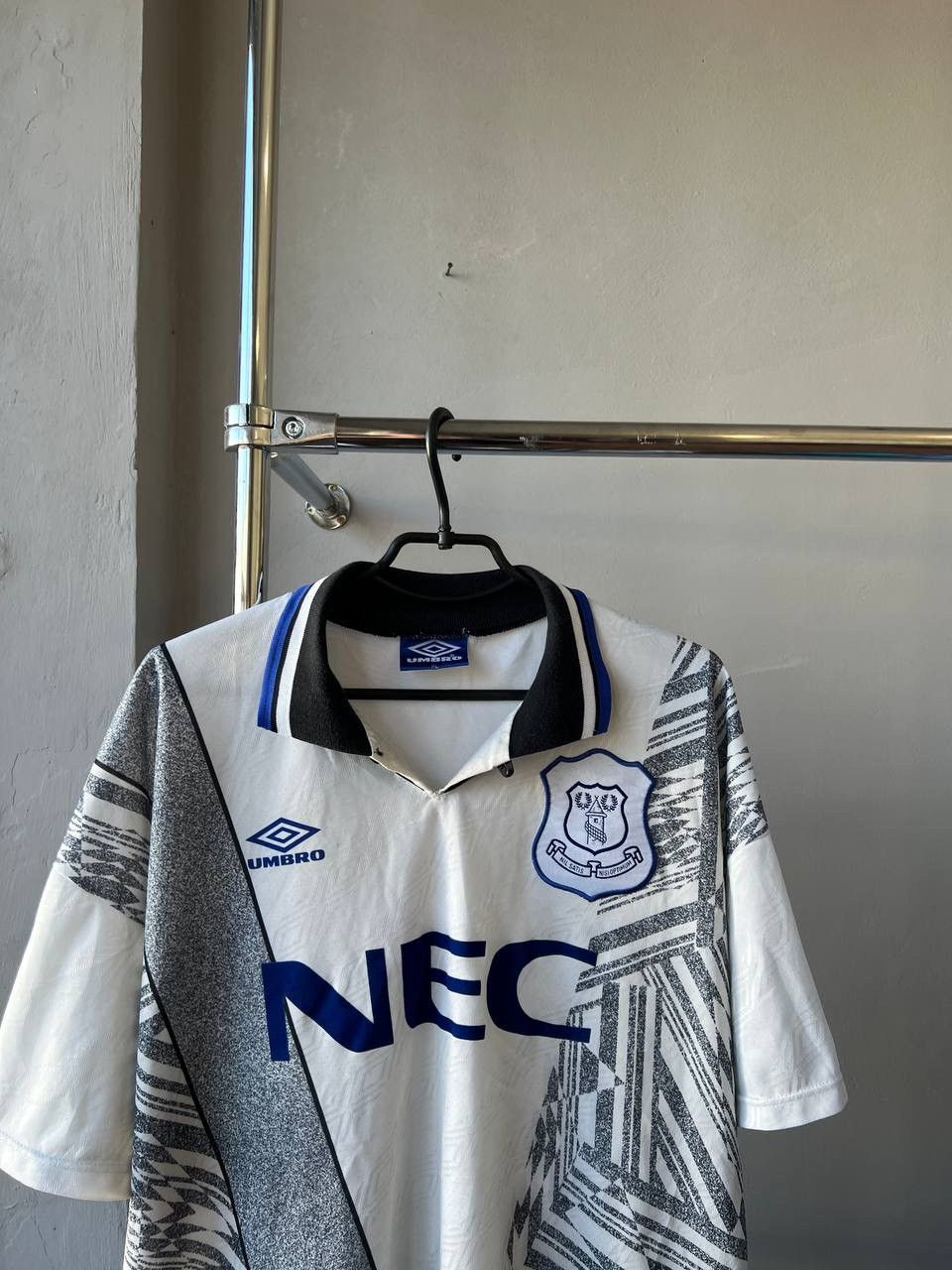 Vintage 1994/1995 EVERTON RARE AWAY UMBRO SOCCER FOOTBALL JERSEY XL Size US XL / EU 56 / 4 - 3 Thumbnail