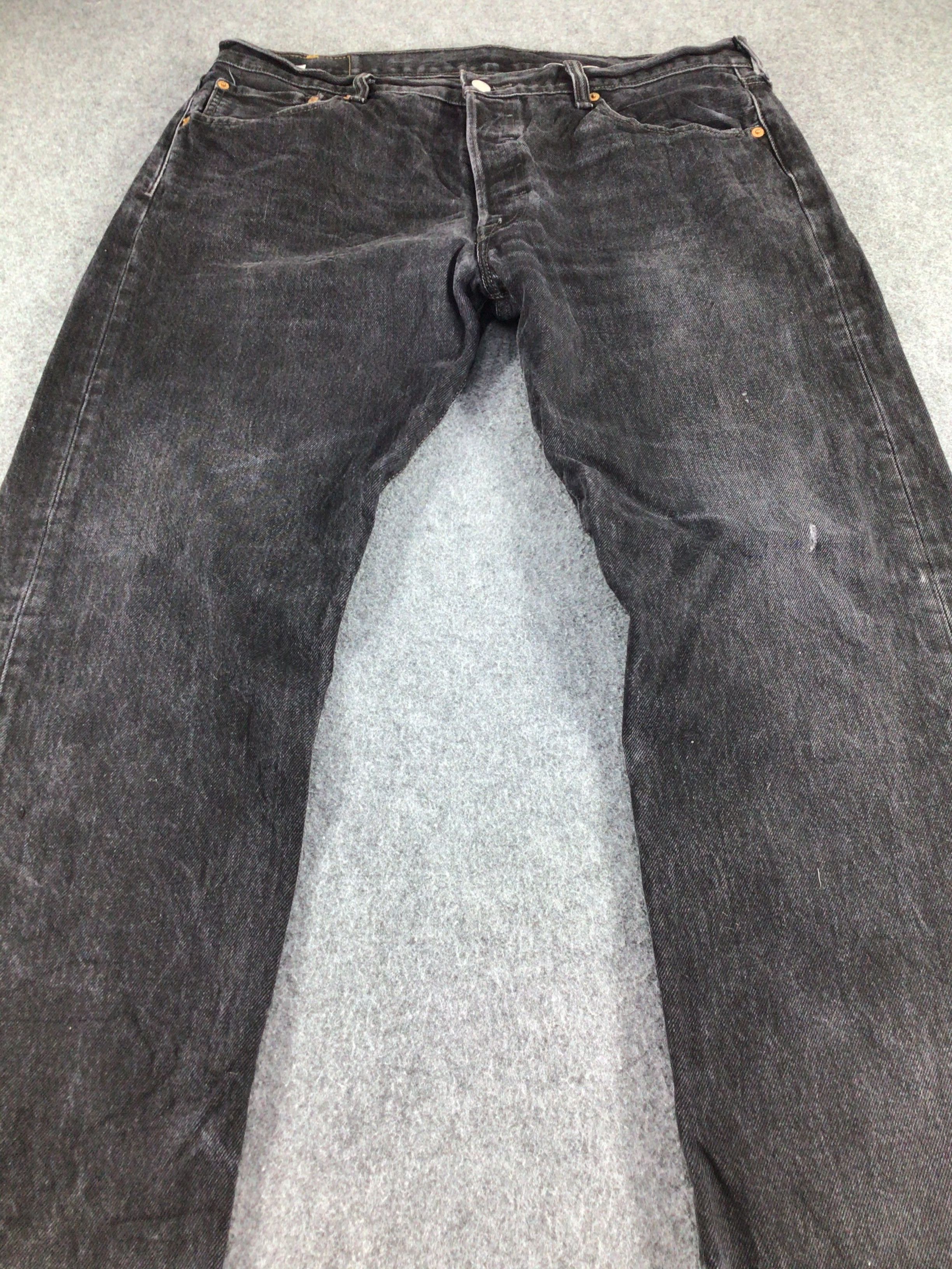 Levi's × Vintage Levis 501 Jeans Faded Black Denim -J347 Size US 36 / EU 52 - 3 Thumbnail