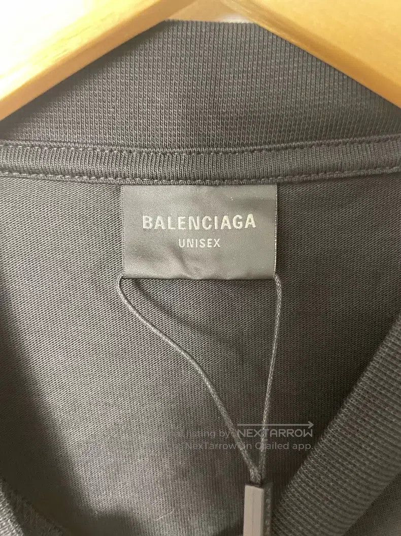 Balenciaga Balenciaga Black Logo Short Short Sleeve T-Shirt Size US S / EU 44-46 / 1 - 3 Thumbnail