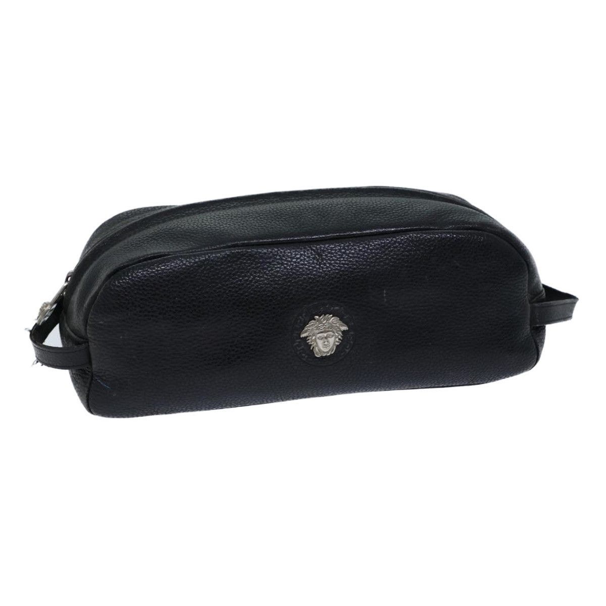 Versace Gianni Versace Clutch Bag Leather Black Size ONE SIZE - 1 Thumbnail