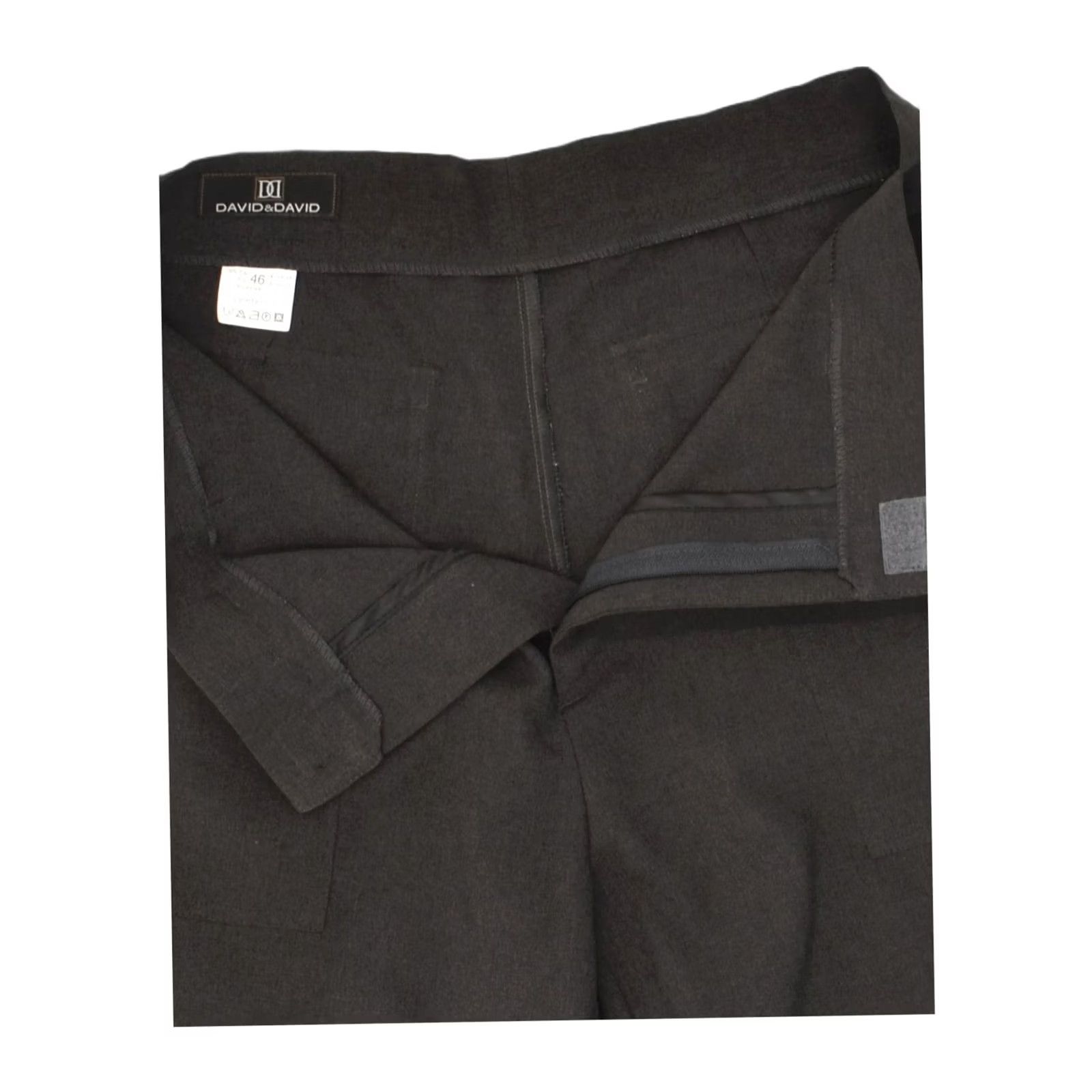 Vintage VINTAGE Womens Straight Casual Trousers IT 46 Large W32 L31 Grey Polyester Size 36" / US 14 / IT 50 - 4 Thumbnail