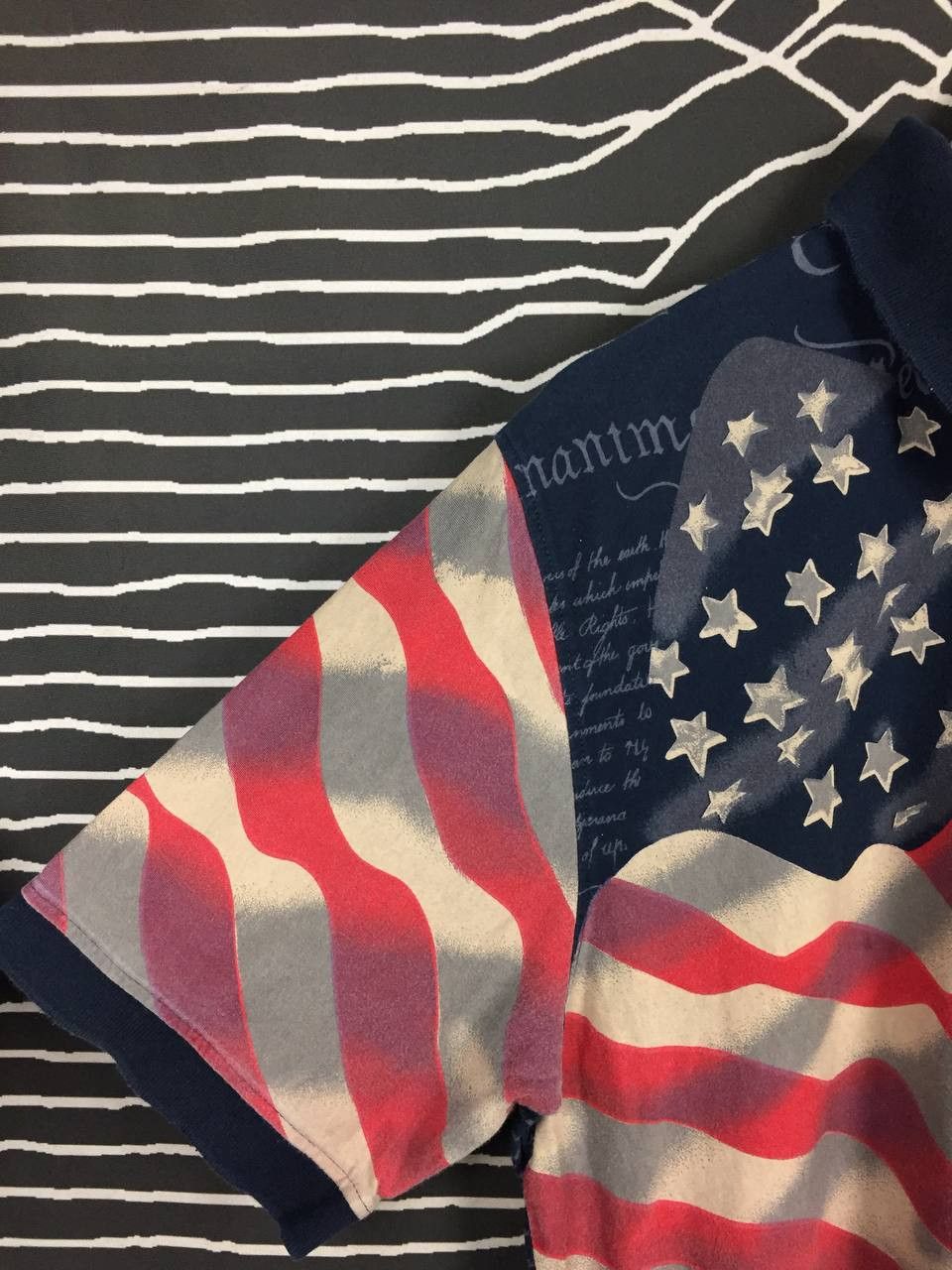 Cotton Traders × Vintage Cotton Traders Sport American Flag All Over Print Polo Tee Size US M / EU 48-50 / 2 - 4 Thumbnail