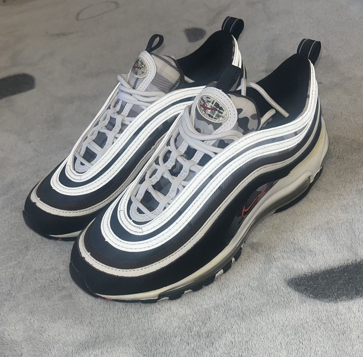 Nike Nike Air Max 97 White Black Baroque Brown Size US 6.5 / IT 36.5 - 10 Thumbnail
