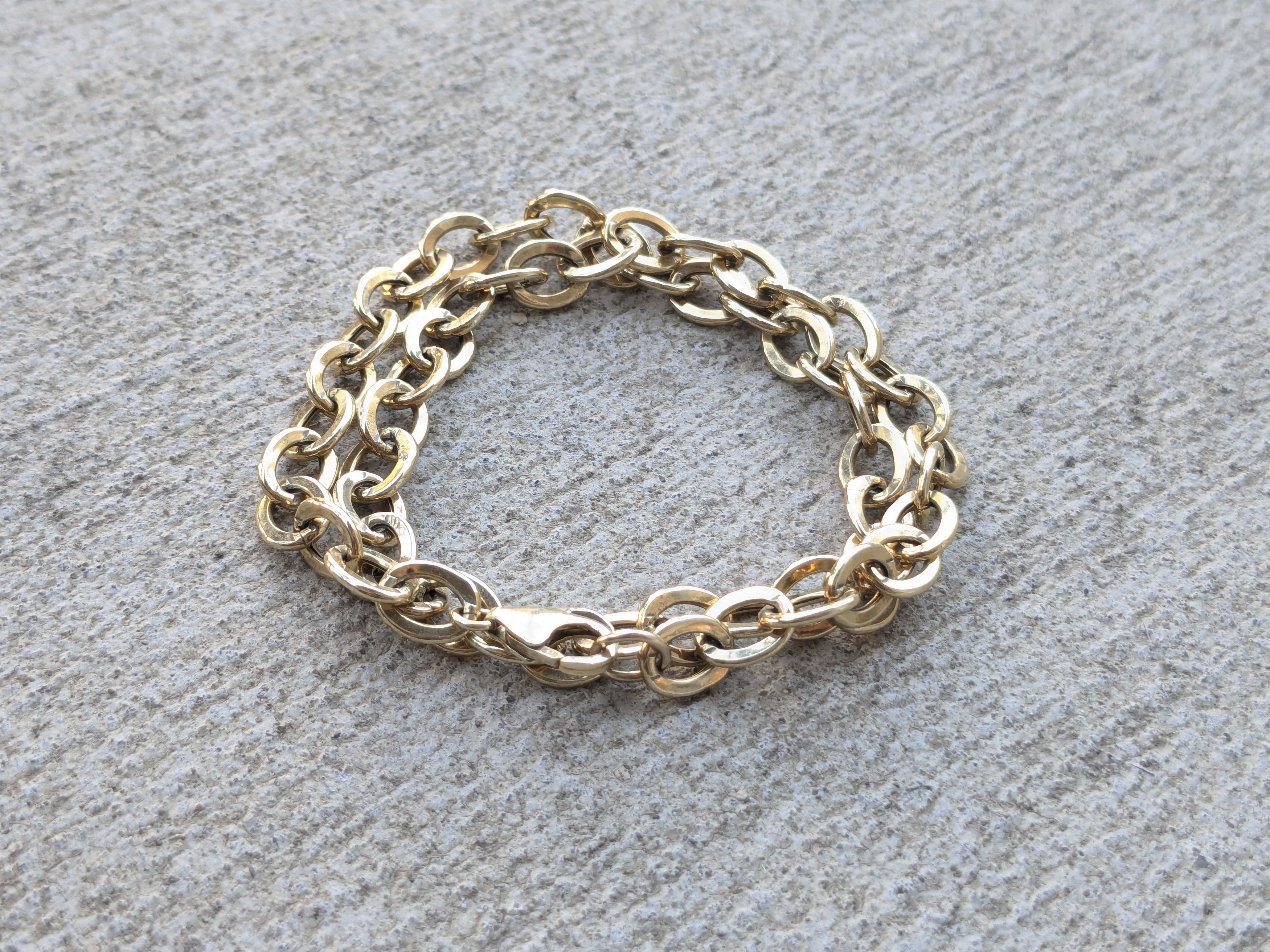 Sterling Silver Vintage Sterling Silver Necklace Choker Gold Plated Vermeil Size ONE SIZE - 2 Thumbnail