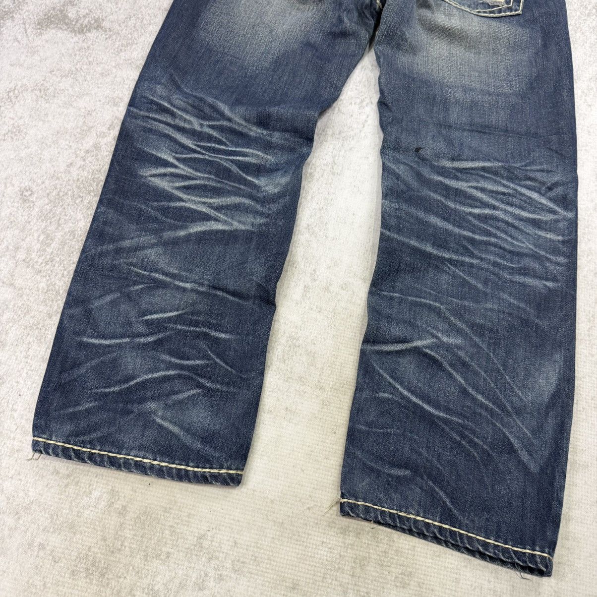 Japanese Brand 00s Iggy Tribe faded light jeans denim blue Size US 30 / EU 46 - 5 Thumbnail