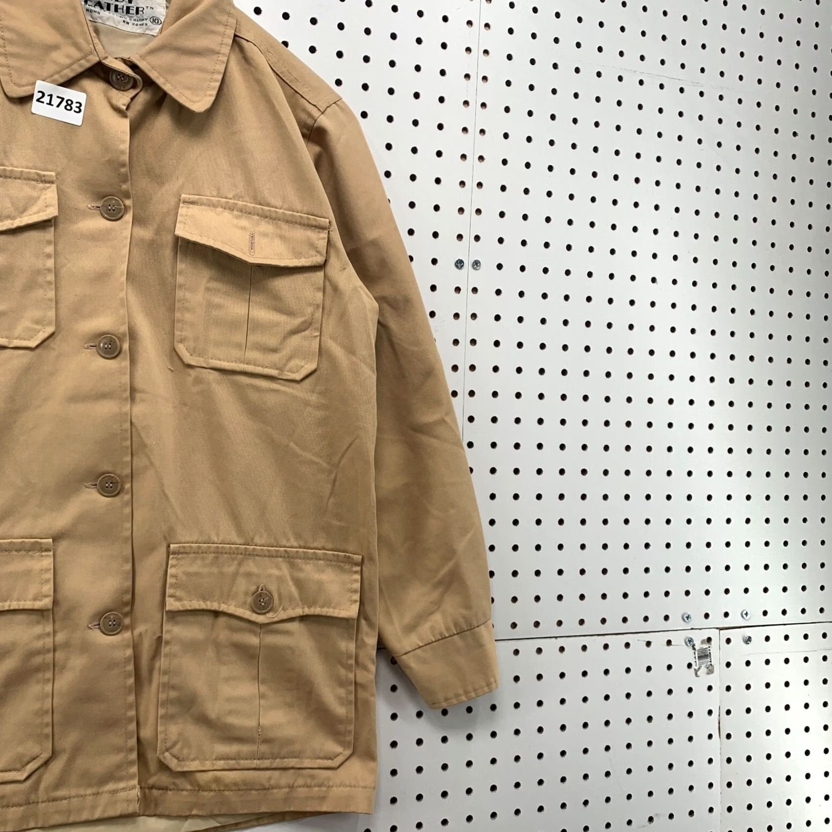 Vintage VINTAGE Windy Weather Womens Button Coat Overcoat 19x28 Made In UK Brown Windy Weather Womens Coat 1940s 50s 60s Mens Womens Girls Size L / US 10 / IT 46 - 4 Thumbnail