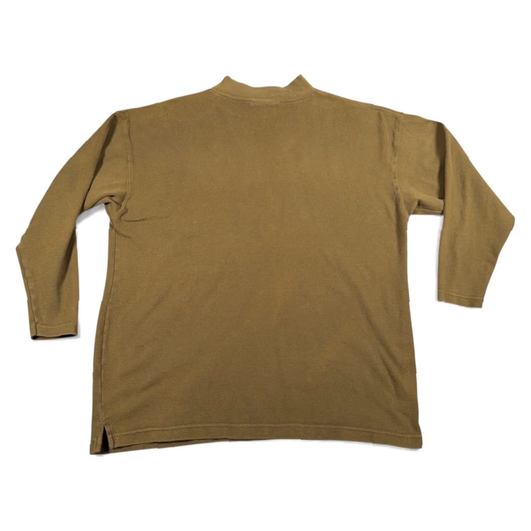 American Eagle Outfitters VINTAGE American Eagle Shirt Adult LARGE Green Mock Neck Military Olive 90s Mens Size US L / EU 52-54 / 3 - 3 Thumbnail