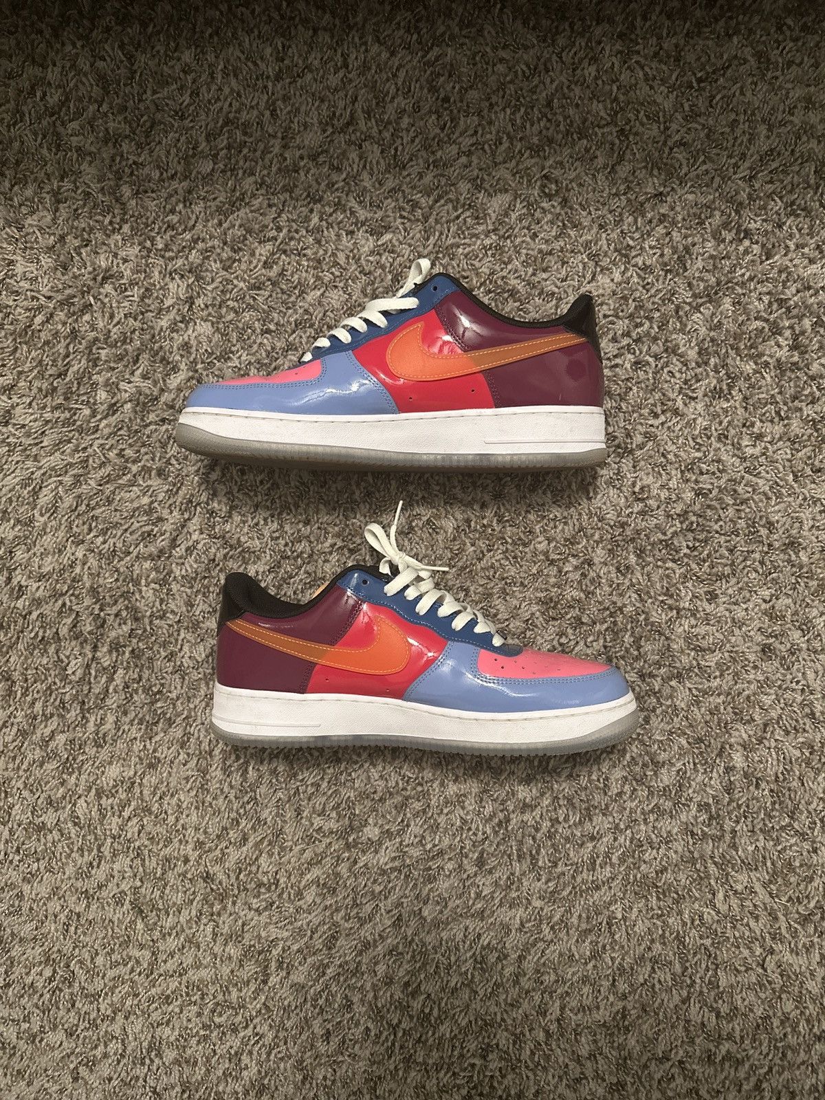 Nike × Undefeated Nike Undefeated x Air Force 1 Low Total Orange Size US 11.5 / EU 44-45 - 2 Thumbnail