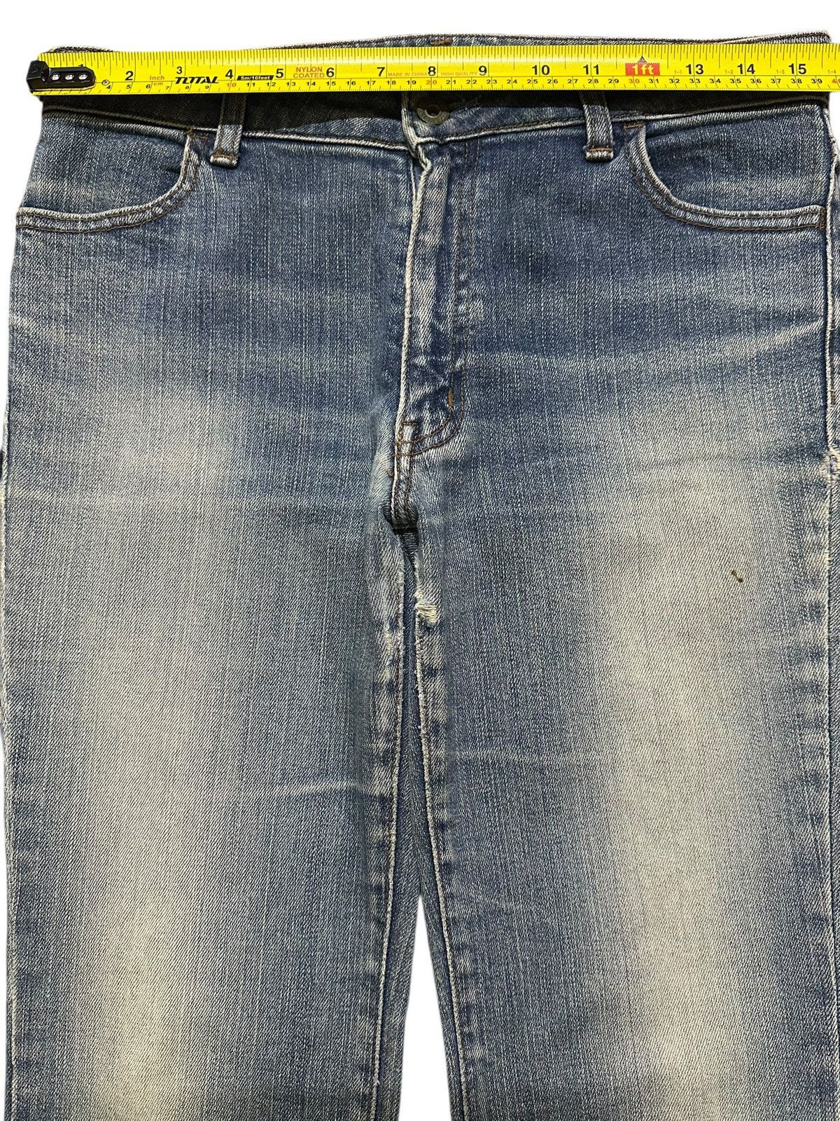 Japanese Brand Vintage Japanese Brand Blue Faded Wash Whisker Style Bootcut Size US 31 - 11 Thumbnail