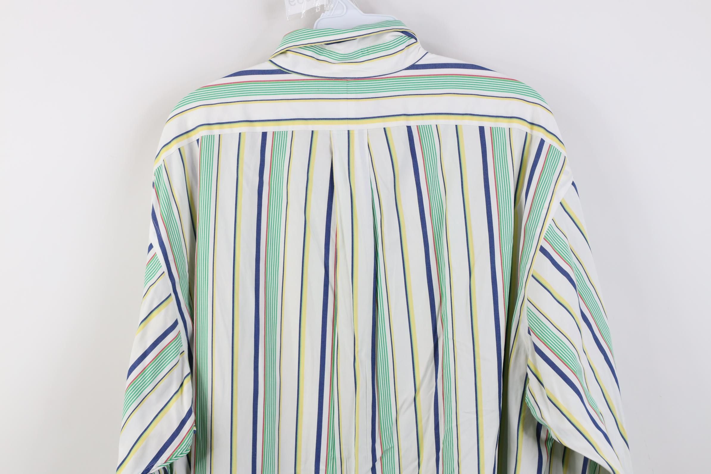Polo Ralph Lauren Vintage 90s Ralph Lauren Striped Collared Button Down Shirt Size US L / EU 52-54 / 3 - 11 Thumbnail