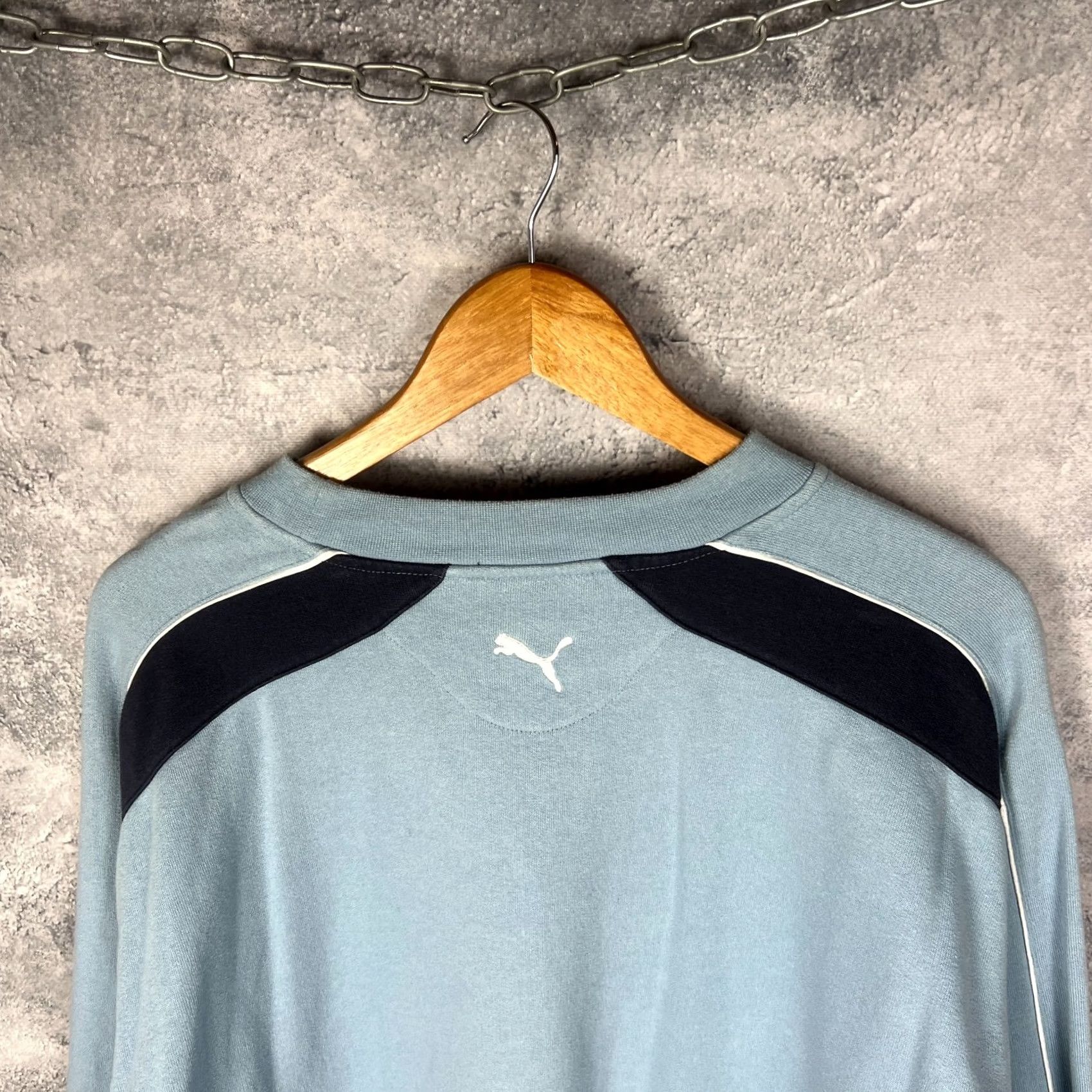 Puma VINTAGE Puma Sweatshirt Men XL Blue Big Logo Cotton Blend Pullover Size US XL / EU 56 / 4 - 6 Thumbnail