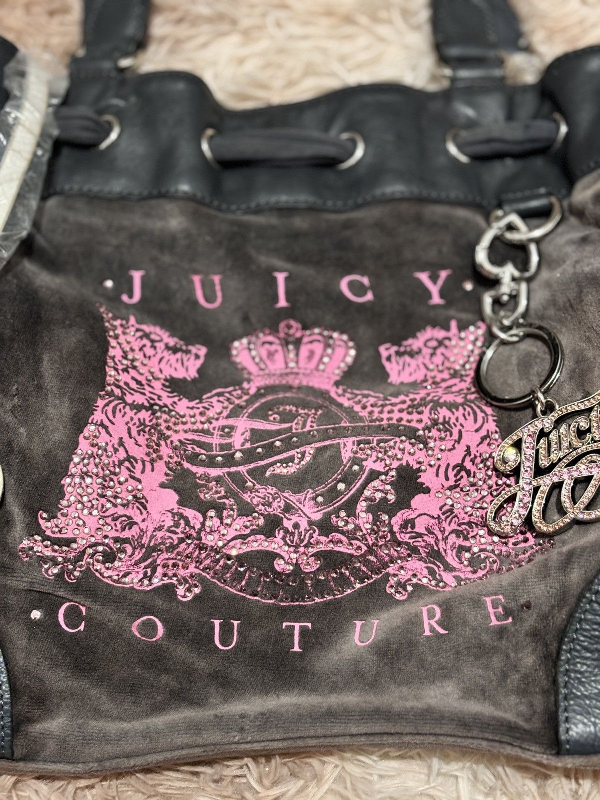 Juicy Couture × Vintage Vintage RARE Juicy Couture Scottie twin dogs Daydreamer bag Size ONE SIZE - 3 Thumbnail
