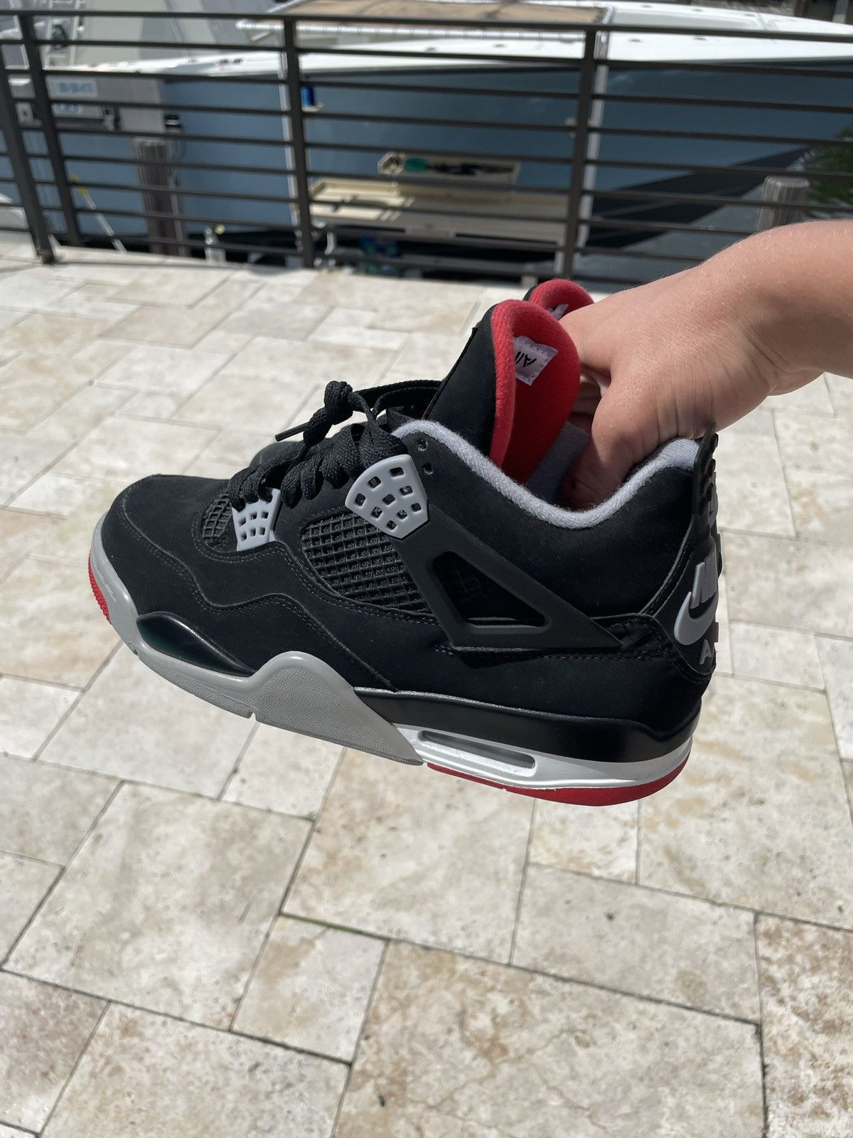 Jordan Brand Air Jordan 4 Retro Bred 2019 Size US 8.5 / EU 41-42 - 7 Thumbnail