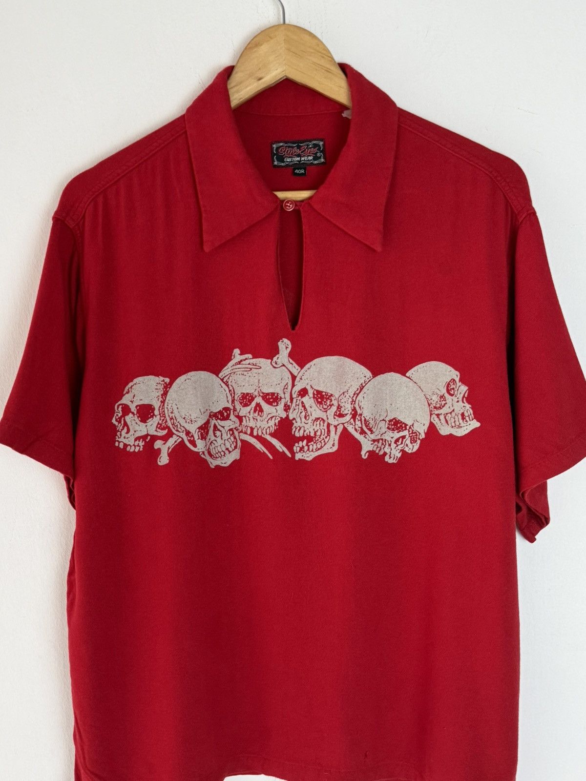 Sugar Cane 90’s Style Eyes Red Skull By Sugar Cane Size US L / EU 52-54 / 3 - 1 Thumbnail