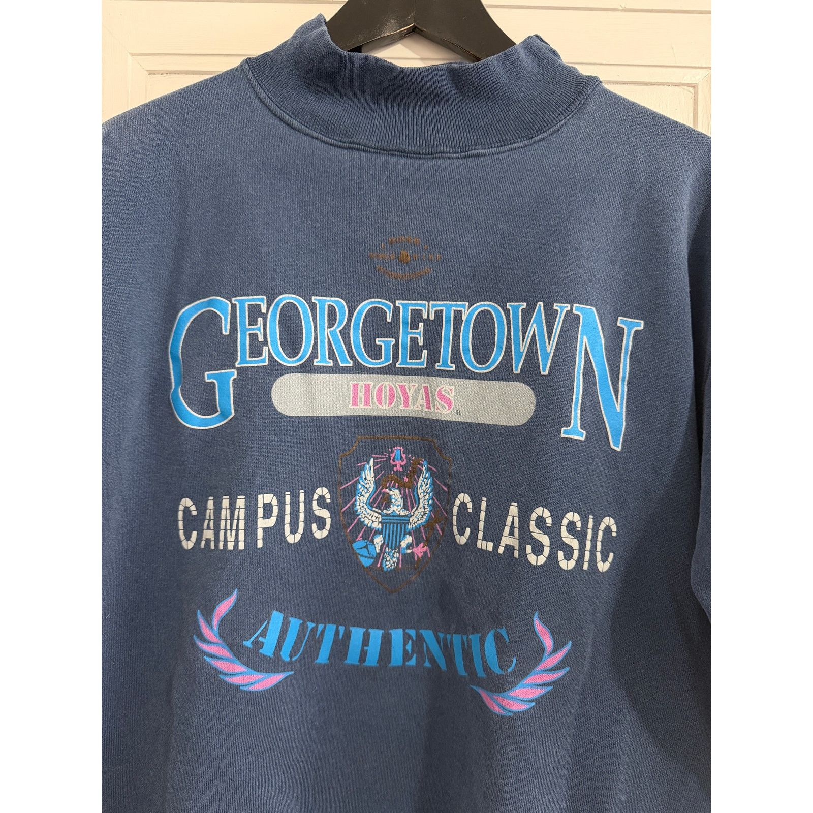 NCAA Vintage Georgetown University Bulldogs Sweatshirt Women's XS Size XS / US 0-2 / IT 36-38 - 2 Thumbnail