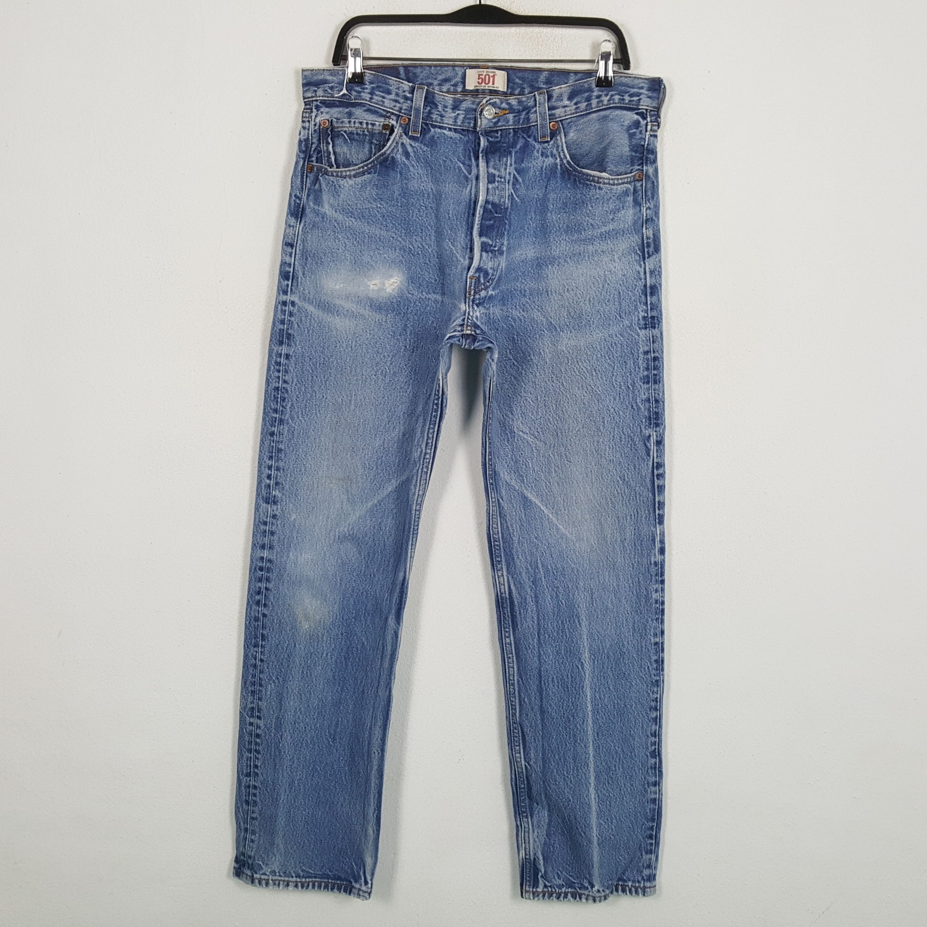 image of Distressed Denim x Levis Daily Streetwear Style Distressed Jeans in Blue Jean, Men's (Size 35)