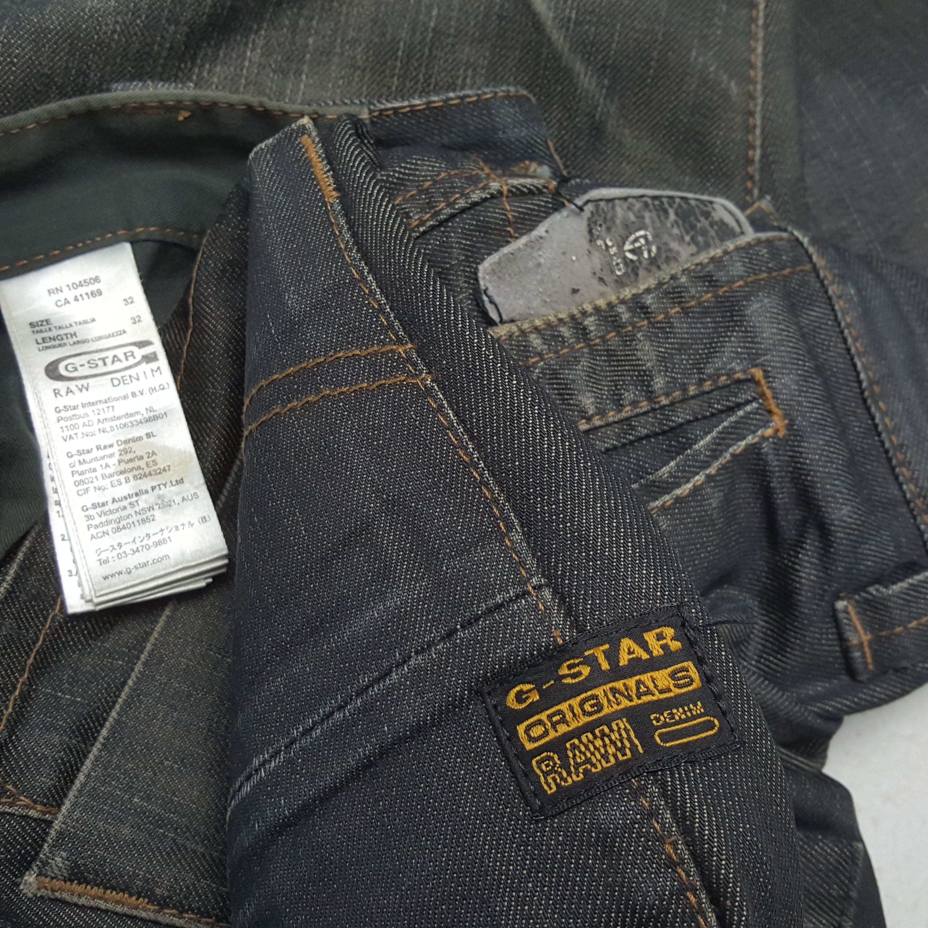 G-Star × Vintage Vintage G-STAR RAW Japanese Fashion Brand RareJeans Size US 32 / EU 48 - 14 Thumbnail