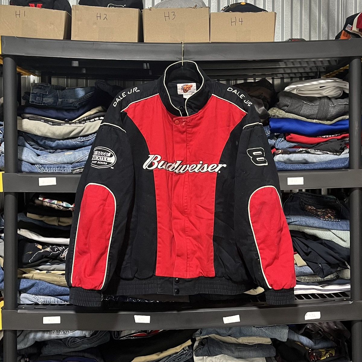 VINTAGE DALE EARNHARDT JR BUDWEISER NASCAR RACING JACKET