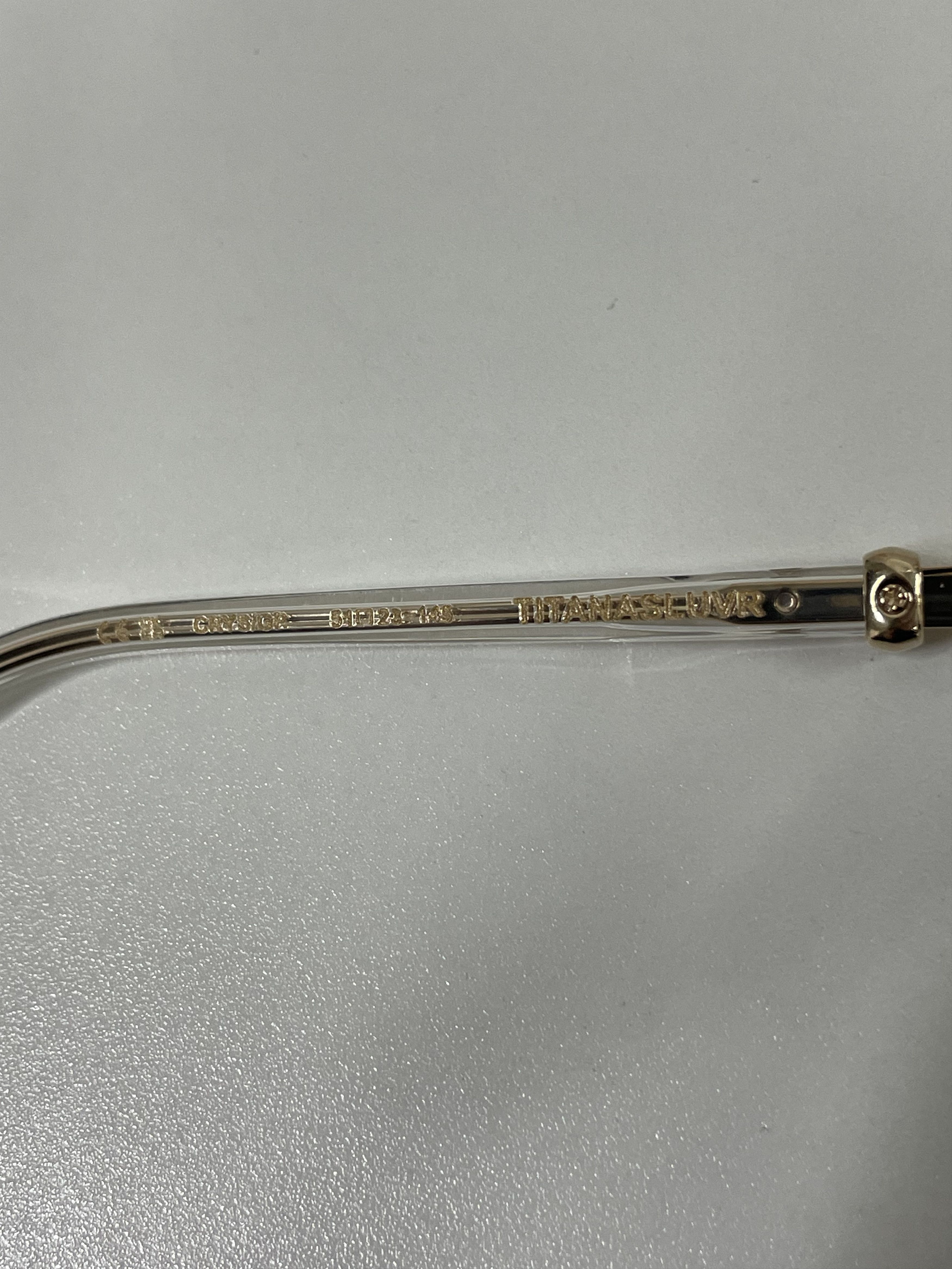 Chrome Hearts Chrome Hearts TITANASLUVR CRYS-GP Glasses Frame Size ONE SIZE - 7 Thumbnail