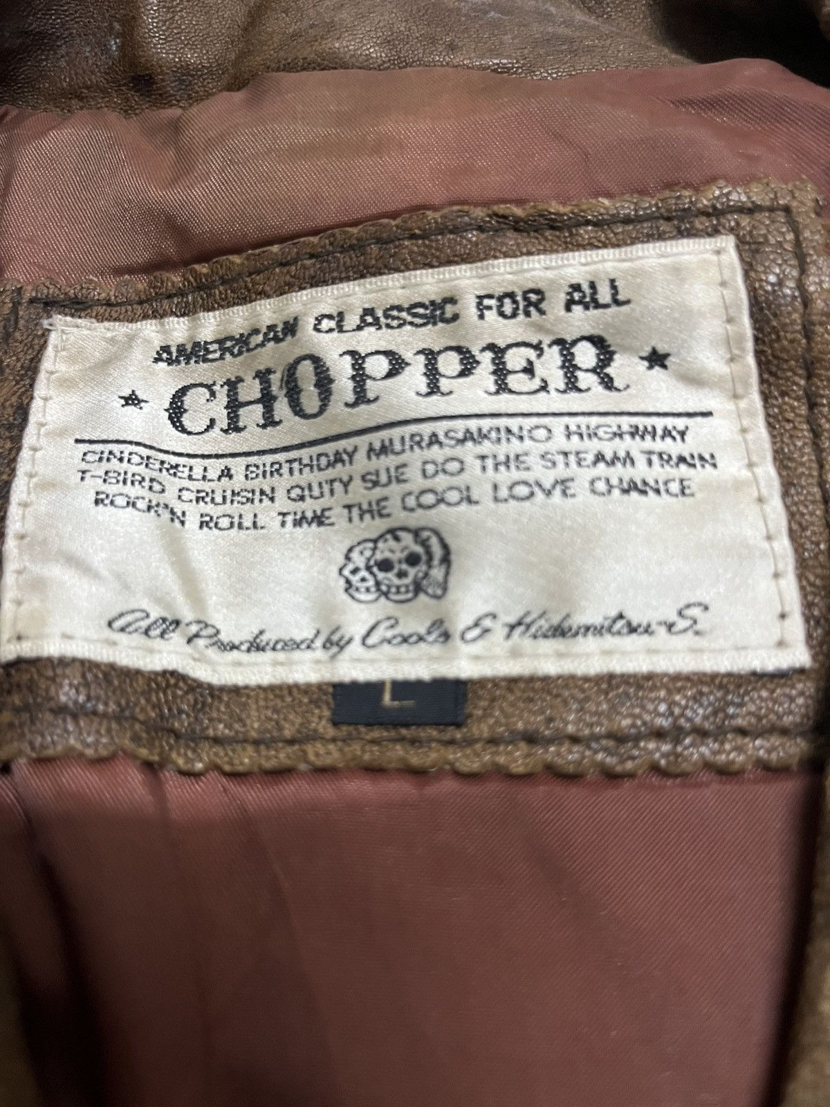Branded Leather 💥AMERICAN CLASSIC by Cools & Hidemitsu CHOPPER RIDER JACKETS Size US L / EU 52-54 / 3 - 7 Thumbnail