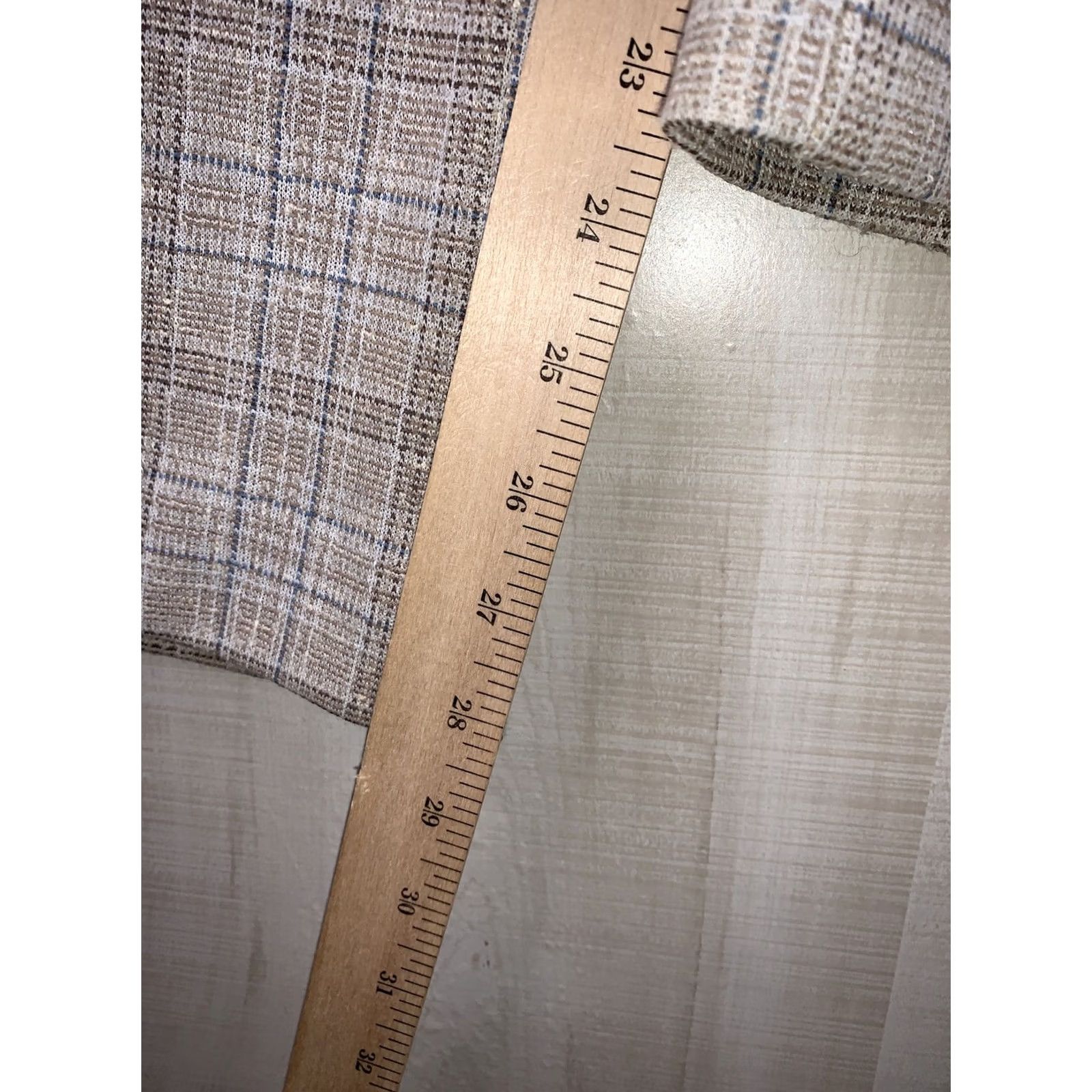 Vintage VINTAGE Sears Roebuck Womens Plaid Woven Pull On Pants 18 Beige 1970-80s Casual Womens Size 40" / US 18 - 7 Thumbnail