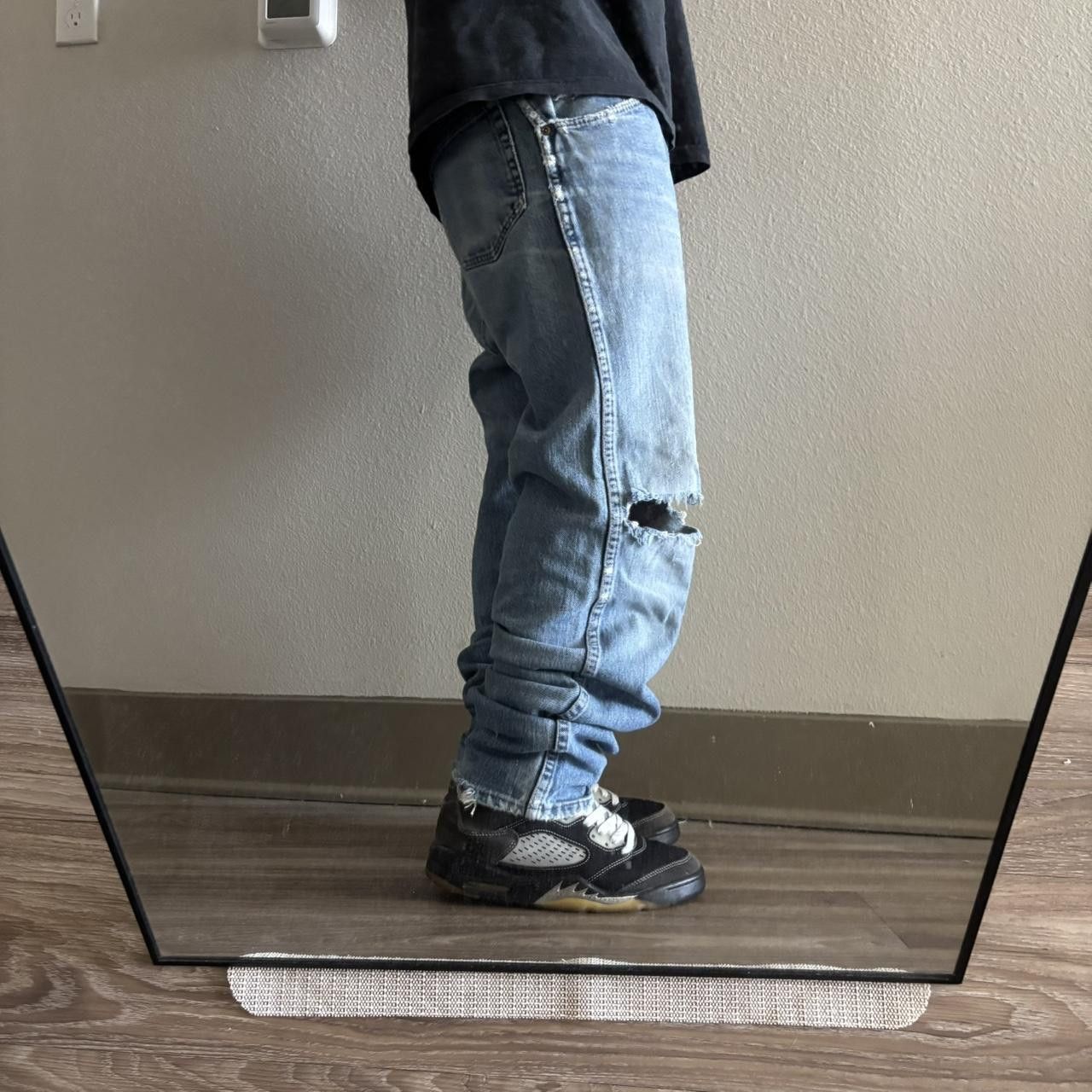 Japanese Brand Crazy Vintage 90s Grunge Distressed Faded Denim Jeans! 33x30 Size US 33 - 2 Thumbnail