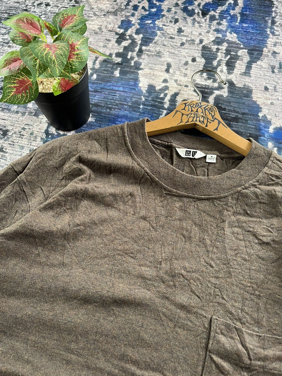 Christophe Lemaire × Japanese Brand × Uniqlo 🔥Uniqlo U Brown Mathelic Colour Long Sleeve Size US M / EU 48-50 / 2 - 2 Thumbnail