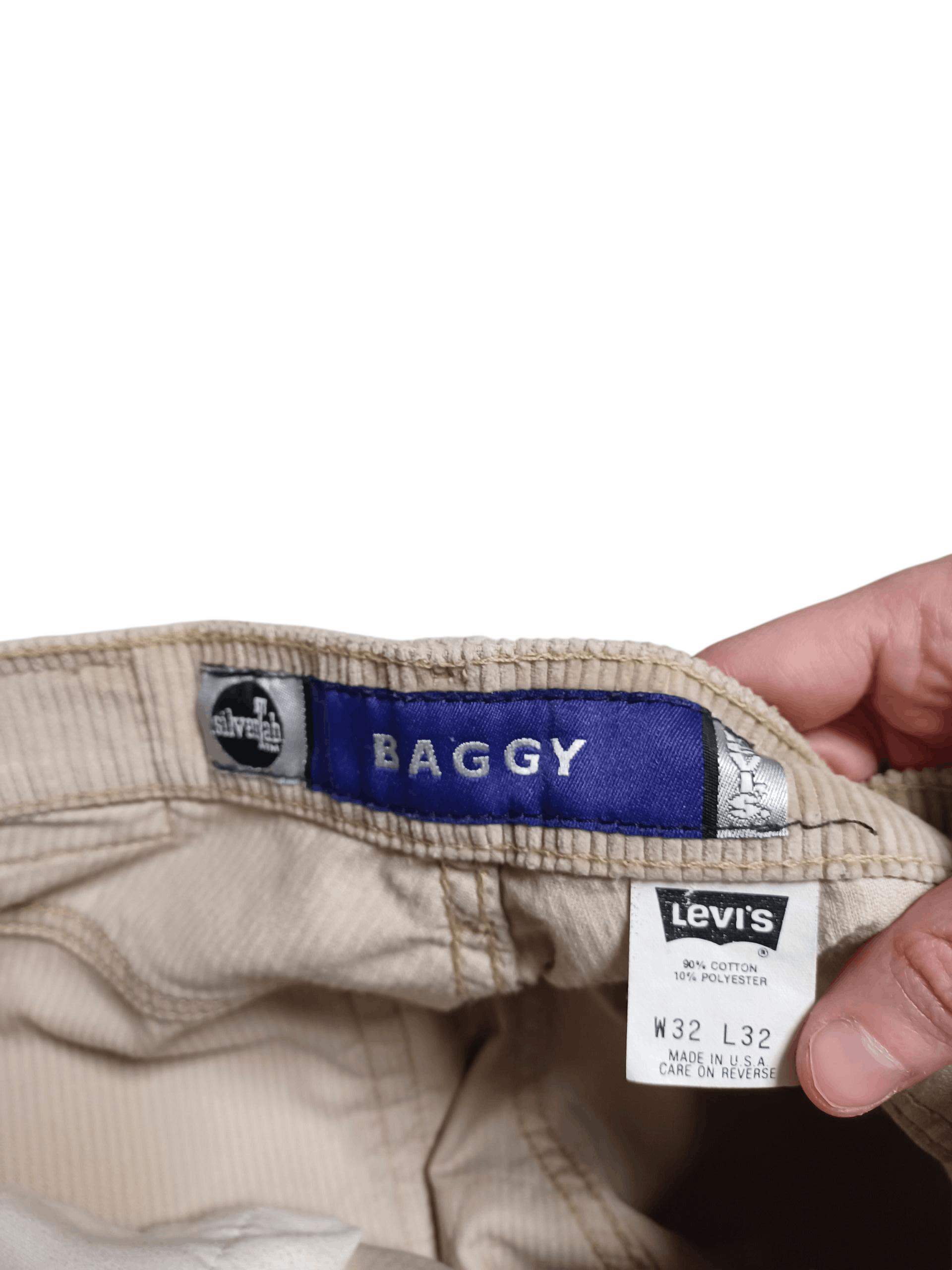 Levi's Vintage Clothing LEVIS SILVER TAB VINTAGE CORDUROY BAGGY PANTS W32 L32 Size US 32 / EU 48 - 7 Thumbnail