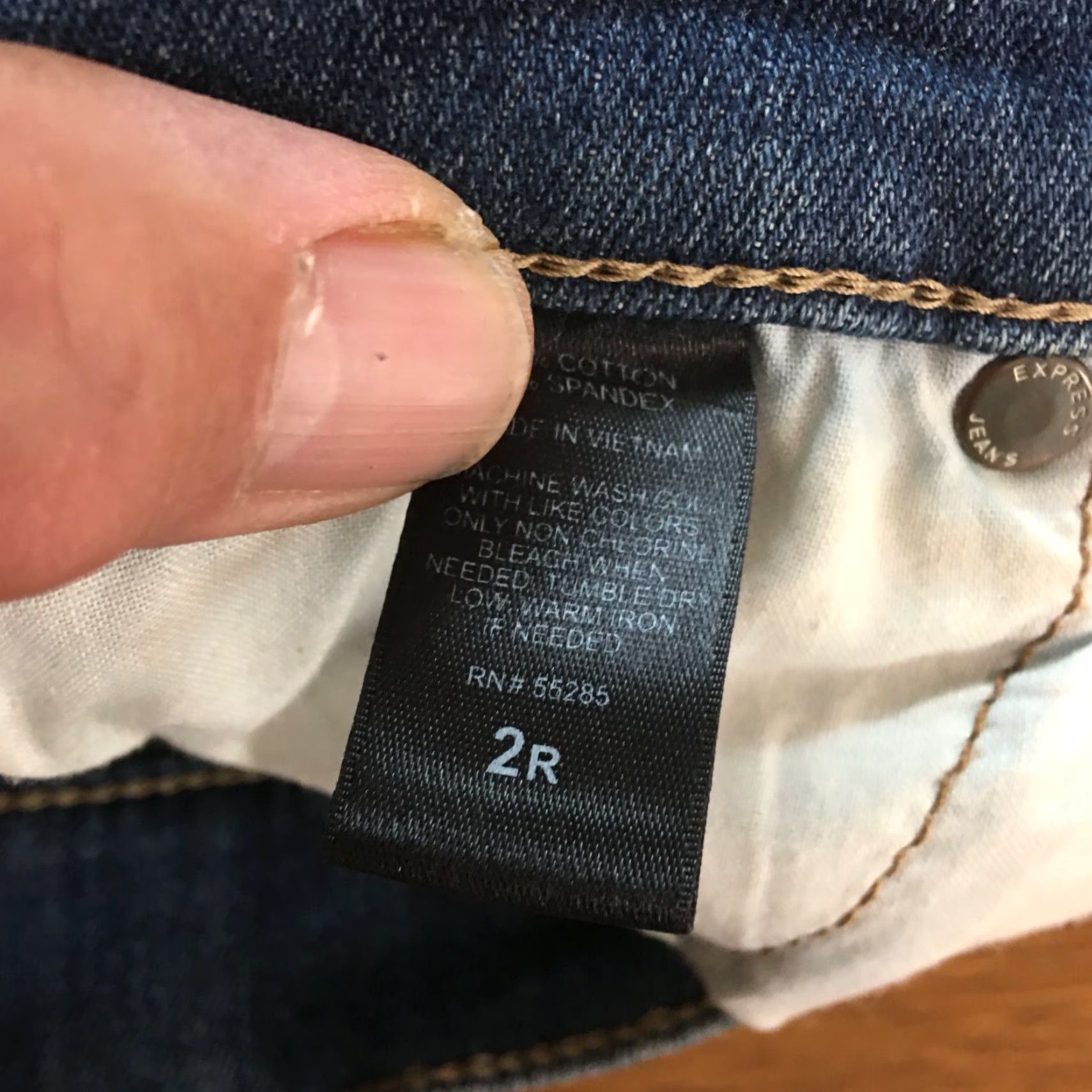 Express Express Jeans Womens Size 2R 28X30 Distressed Blue Denim Skinny Size 26" / US 2 / IT 38 - 7 Thumbnail